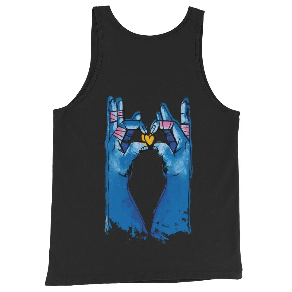 Get a Grip Vest (Blue Hands Design)
