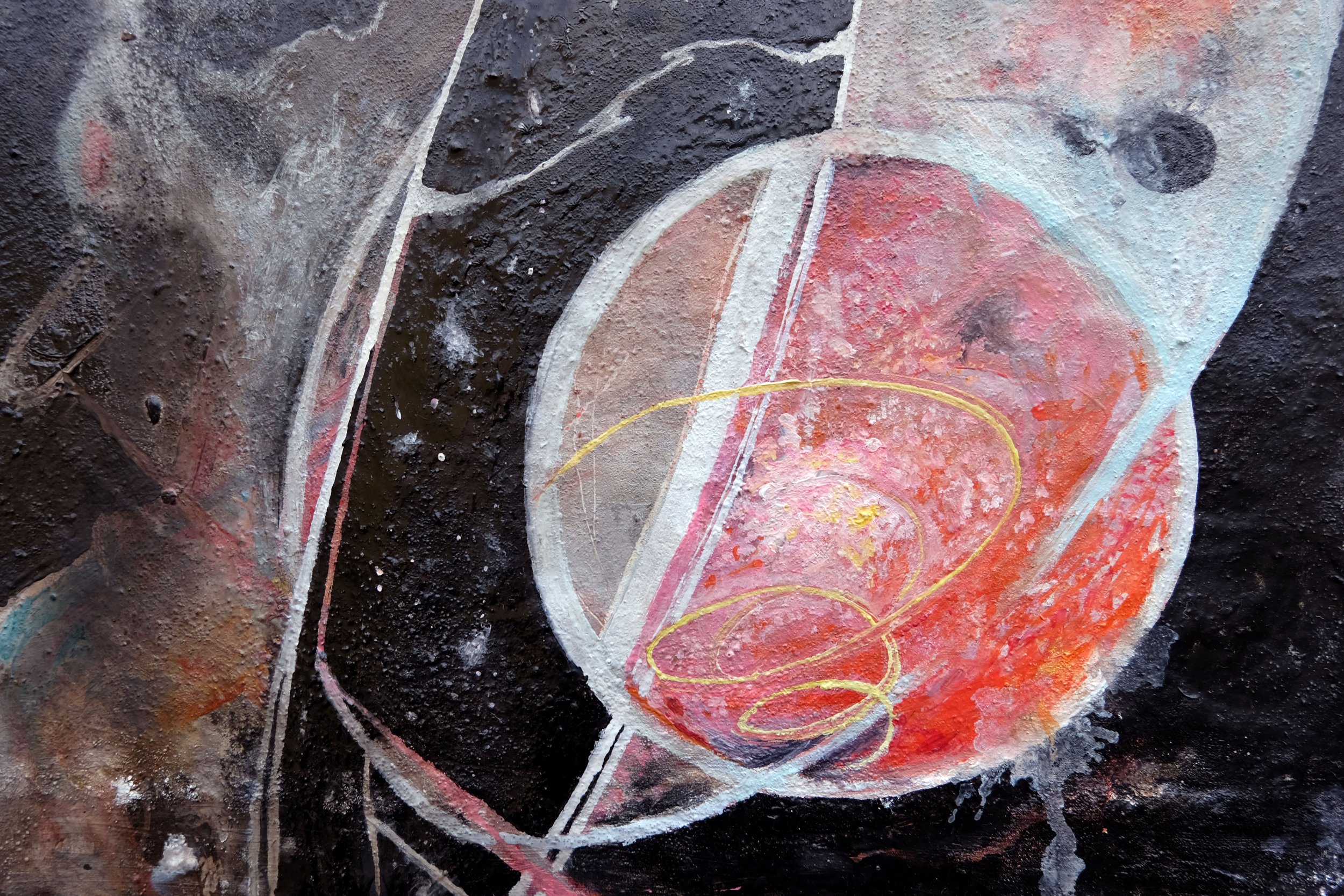 Anna Gabriele
death of venus and the emergence to chaos
AT, 2024
___
oil in canvas (unstretched)
H:46cm W:28cm D:0,3cm