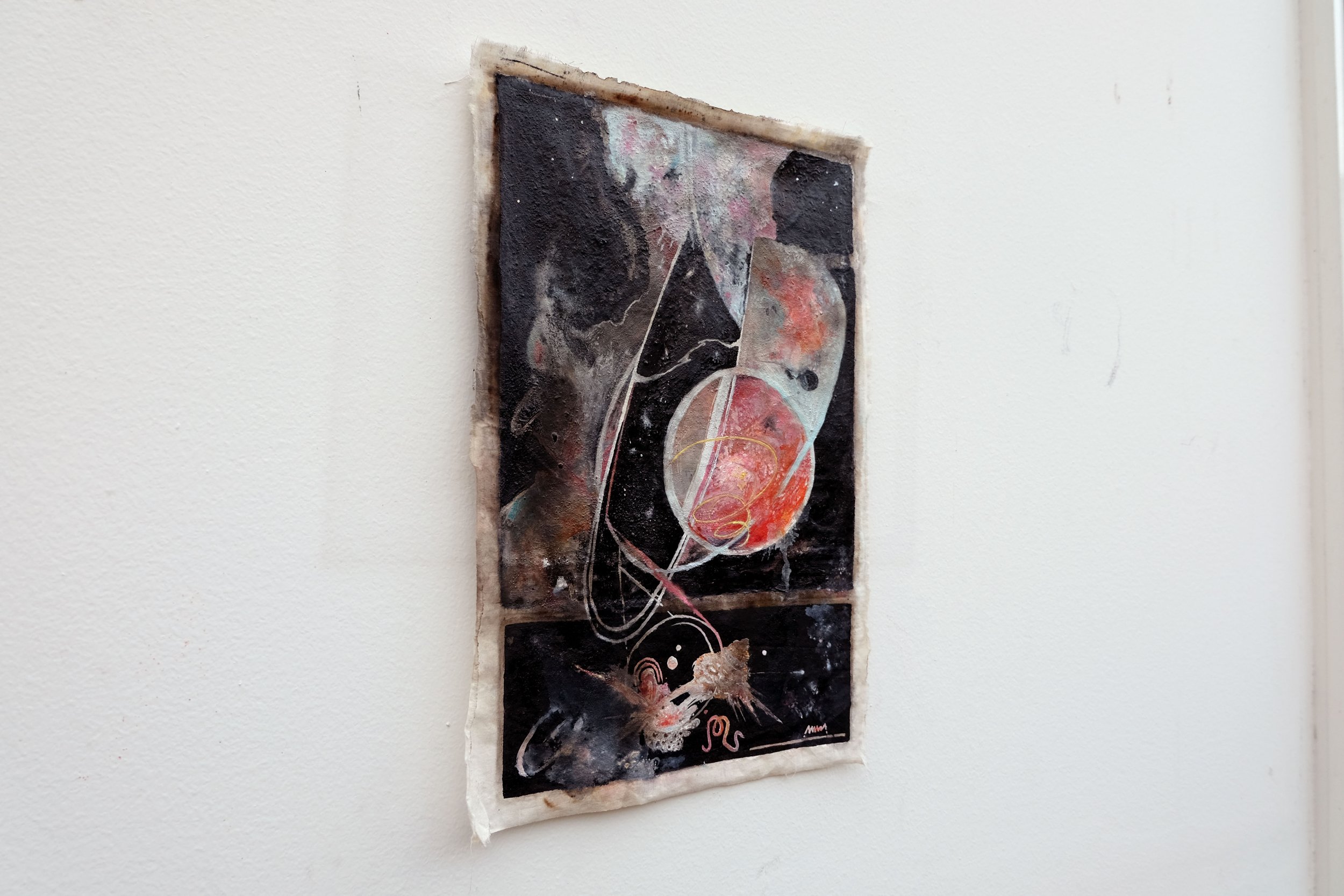 Anna Gabriele
death of venus and the emergence to chaos
AT, 2024
___
oil in canvas (unstretched)
H:46cm W:28cm D:0,3cm