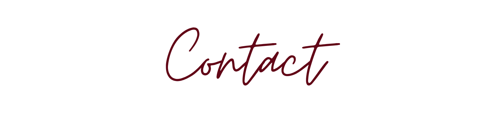 Contact page with a black and red style logo