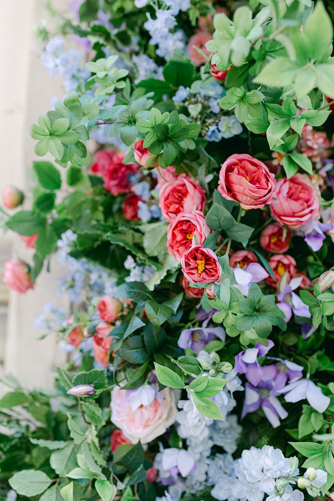 Close-up of floral textures and colour palette at Chelsea in Bloom