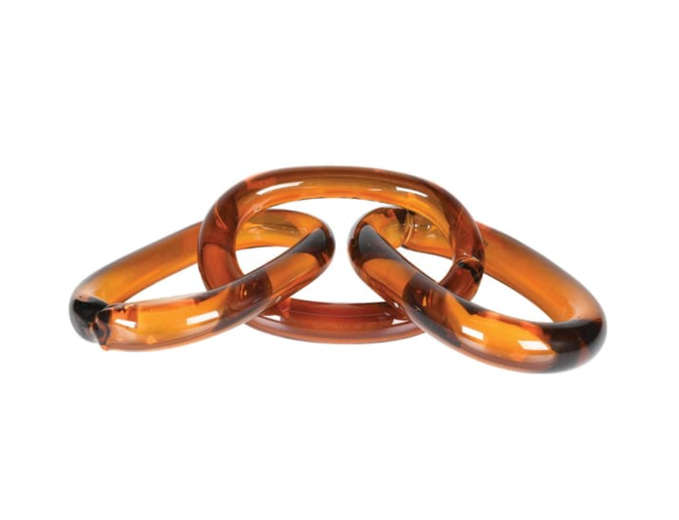 Caramel Glass Chain Link