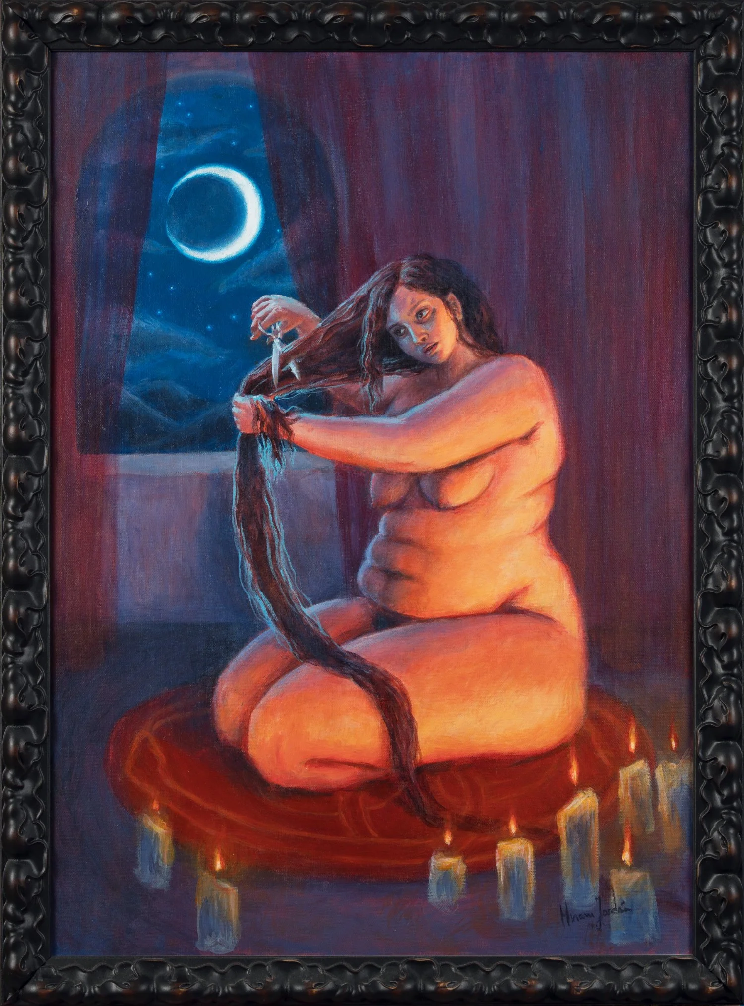 "Transmutación - Luna" Acrílico s/lienzo 50x70cm, 2026