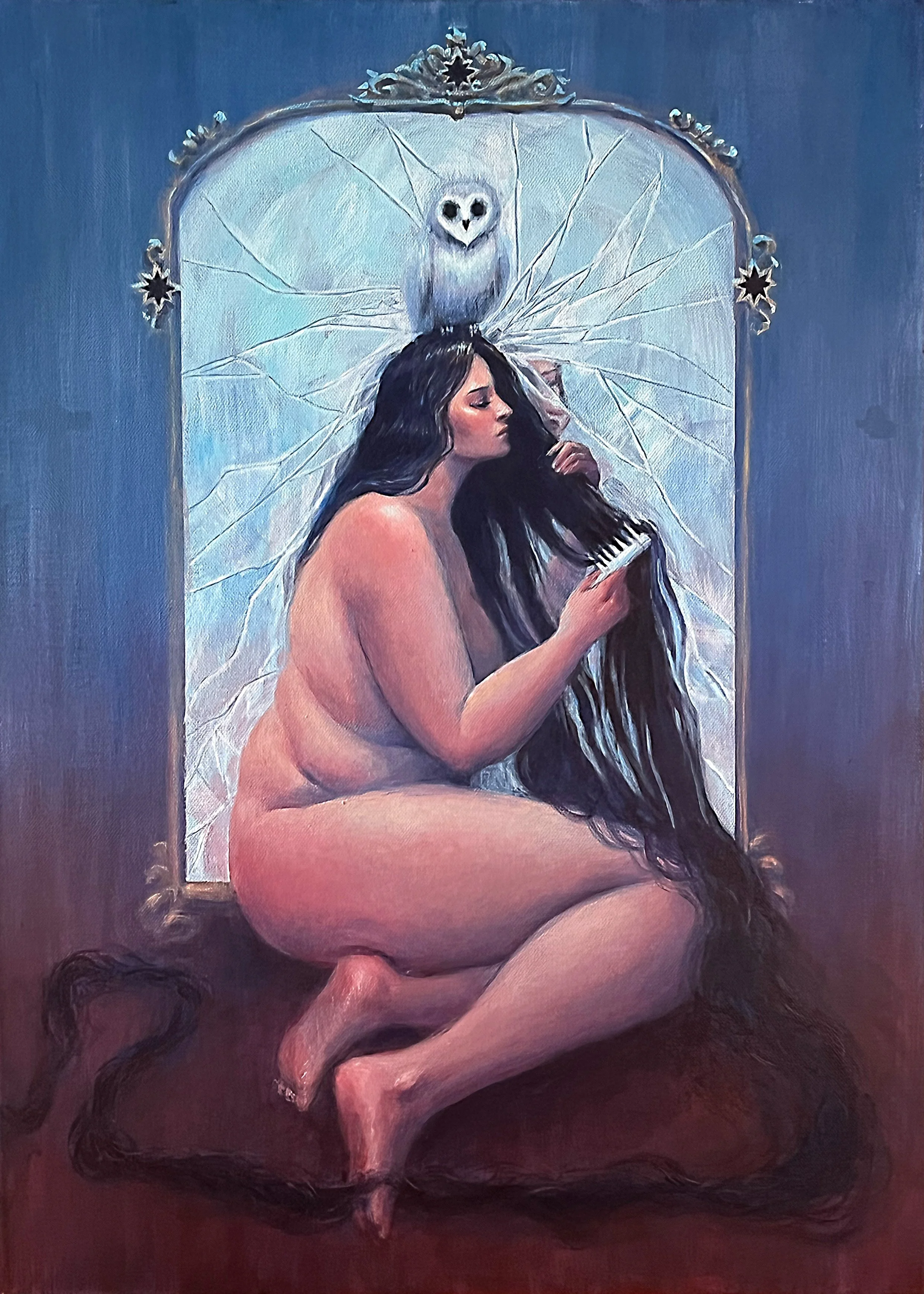 "Augurio - Sombra" Acrílico s/lienzo 50x70cm, 2026