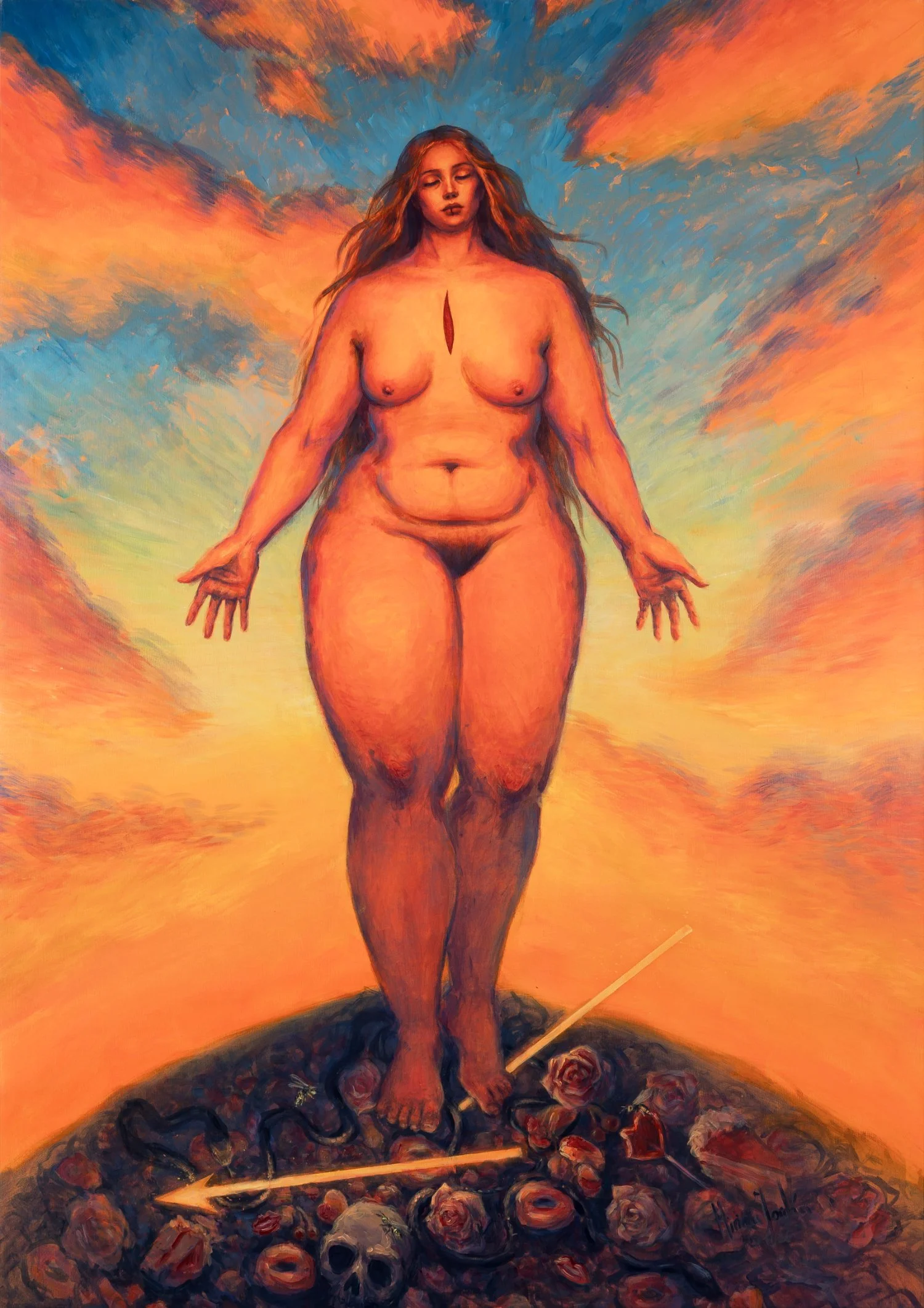 "Salvación - Comienzo" Acrílico s/lienzo 120x170cm, 2026