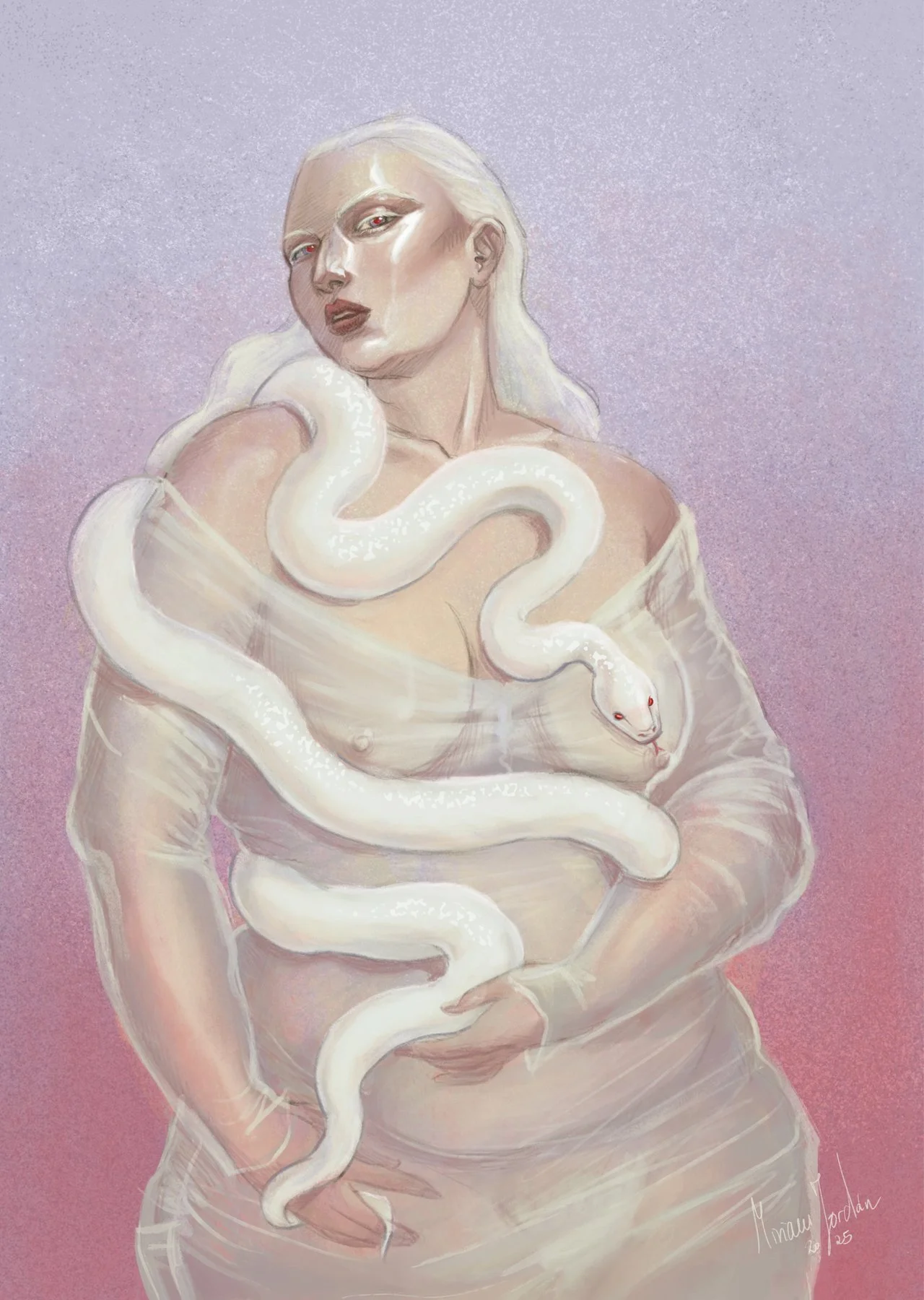 Sueño lúcido I. Ilustración digital, 2025