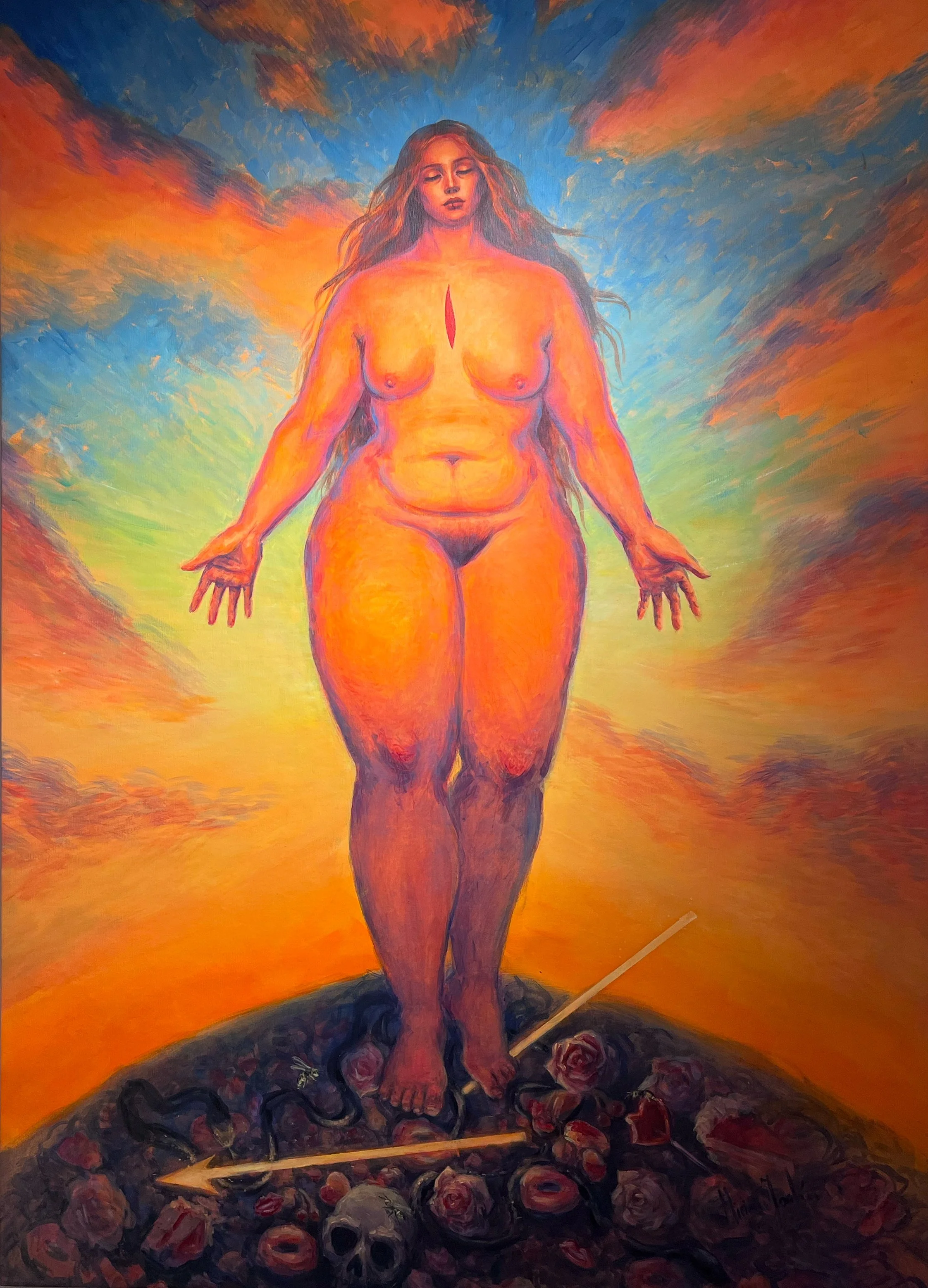 "Salvación - Comienzo" Acrílico s/lienzo 120x170cm, 2026