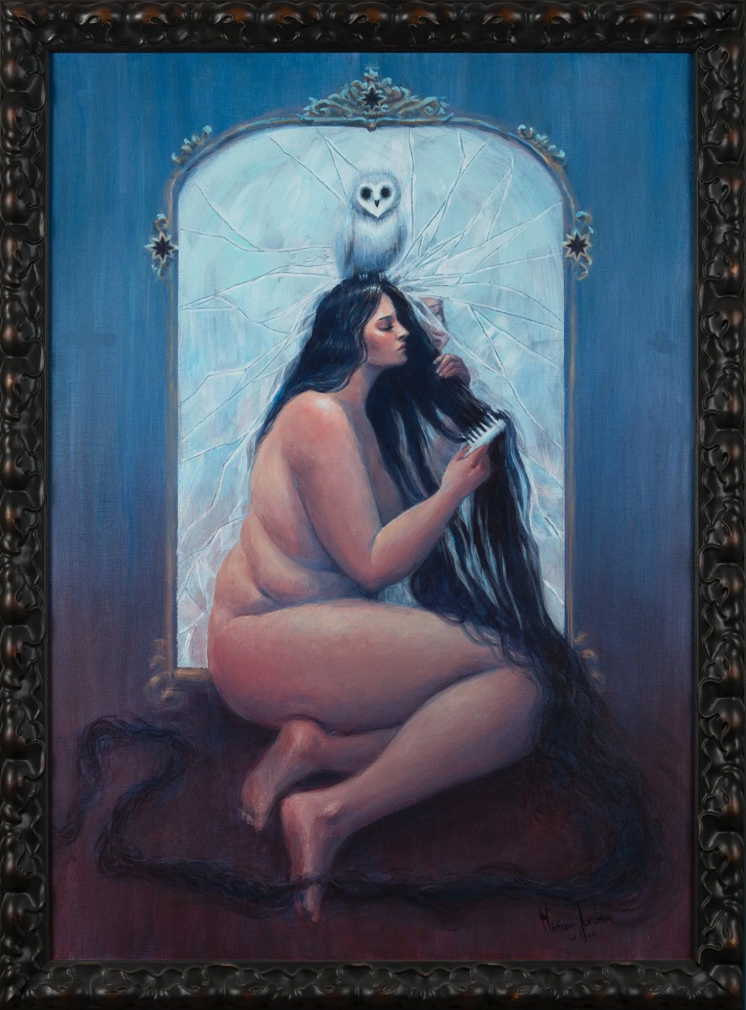 "Augurio - Sombra" Acrílico s/lienzo 50x70cm, 2026