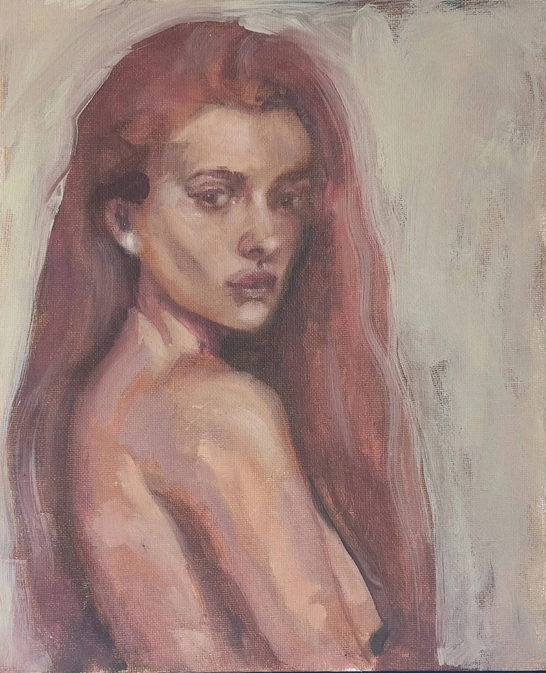 Haunted, 2025, Oil paint on canvas panel, 10x12