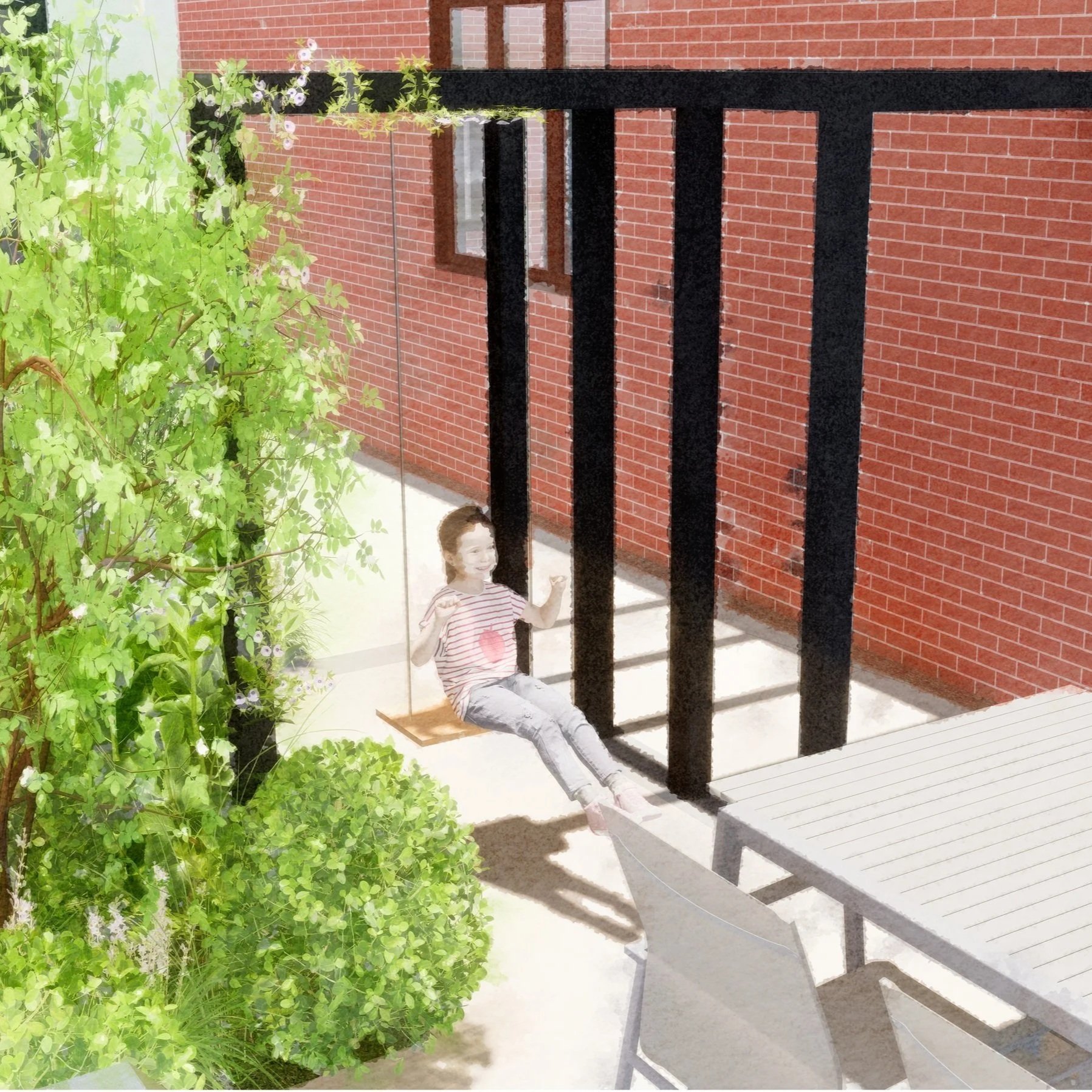 Modern Family Garden Design, Marlow 