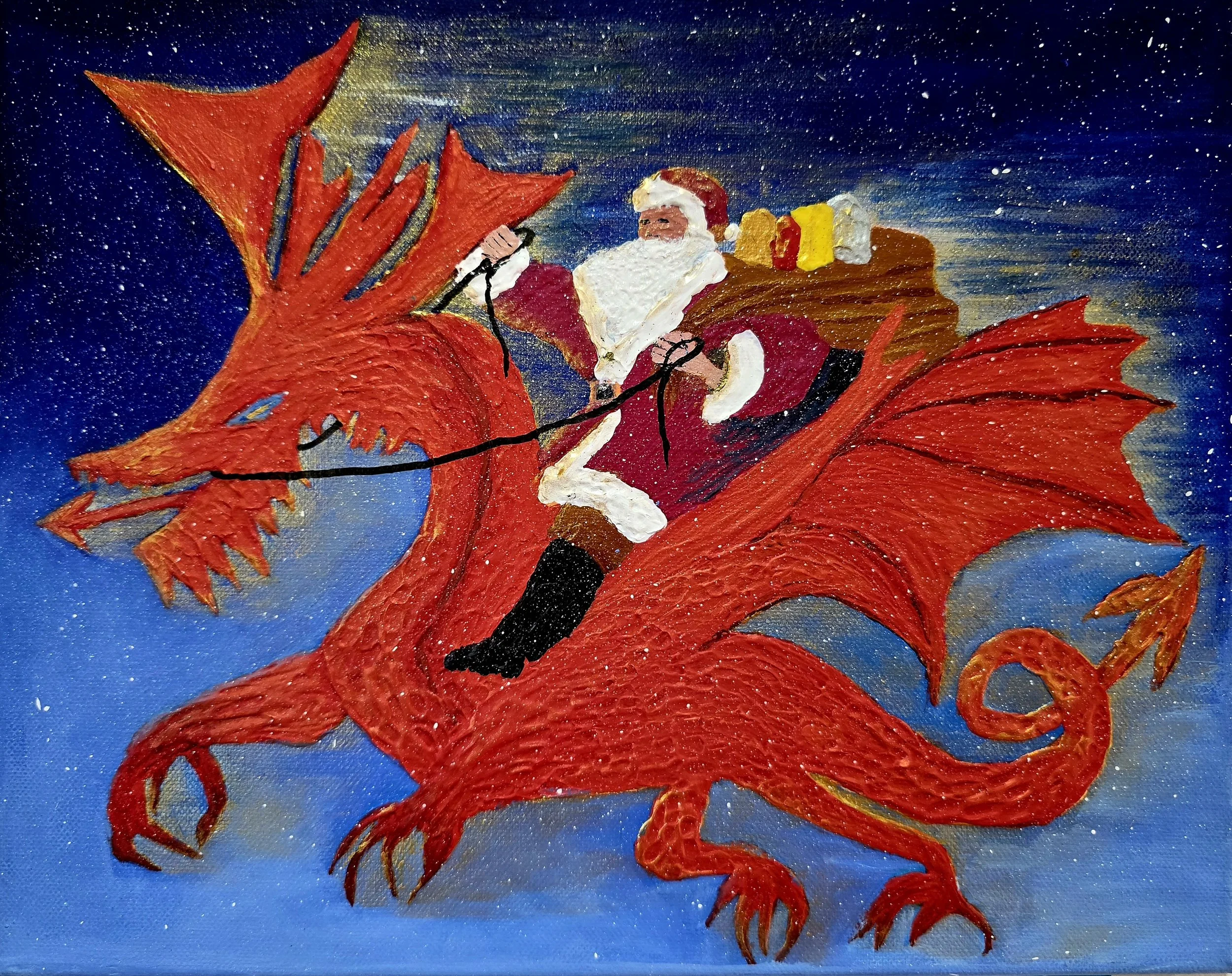 Santa Rides to Cymru