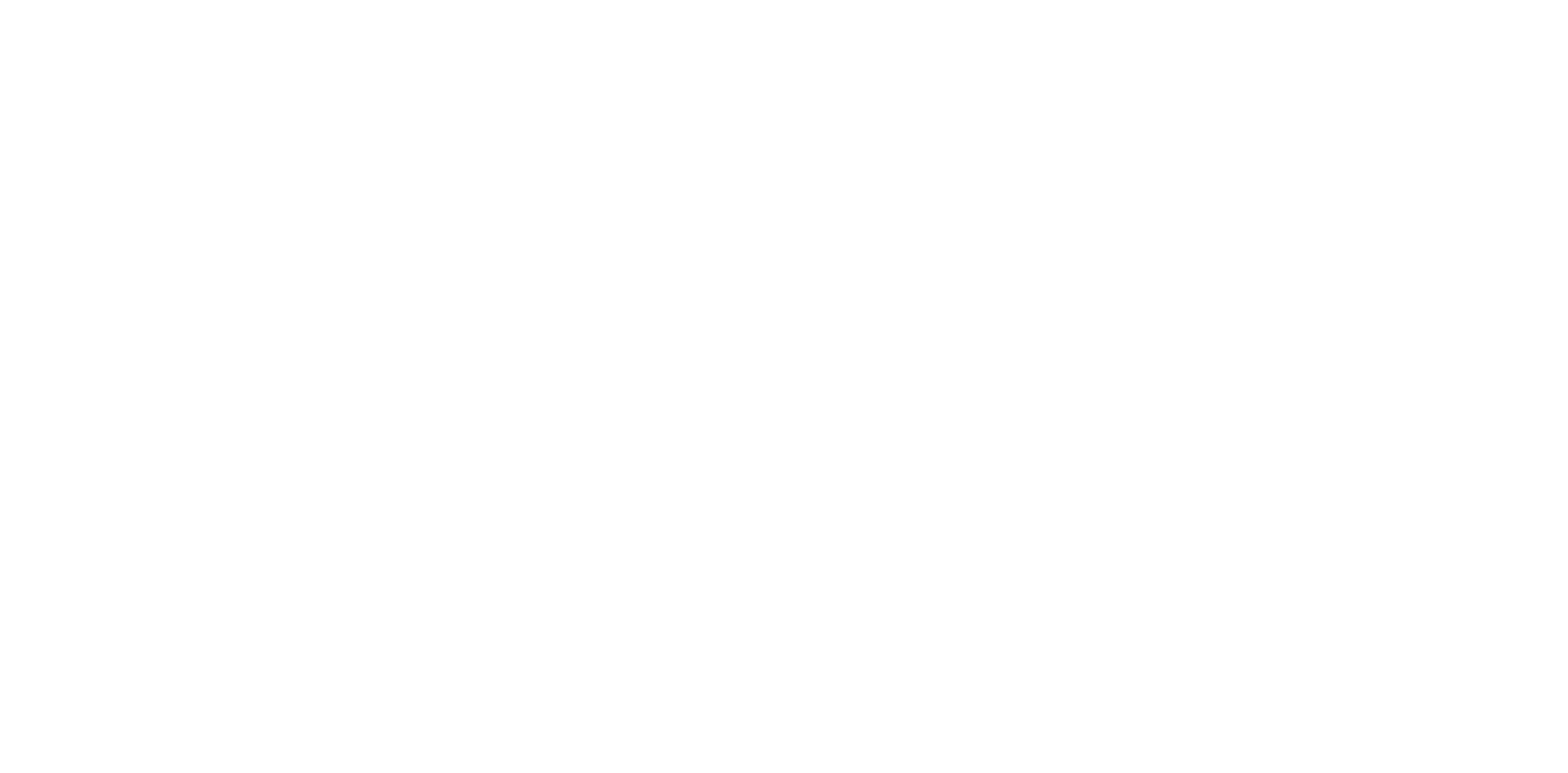 A white line drawing of a human hand in a side view on a black background.
