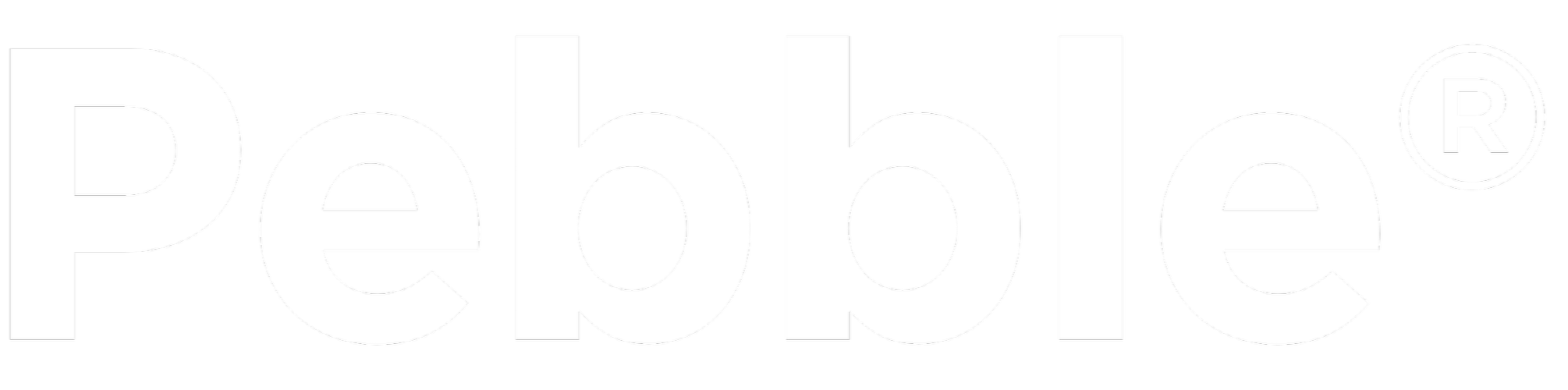 Close-up of the Facebook logo in white text on black background.