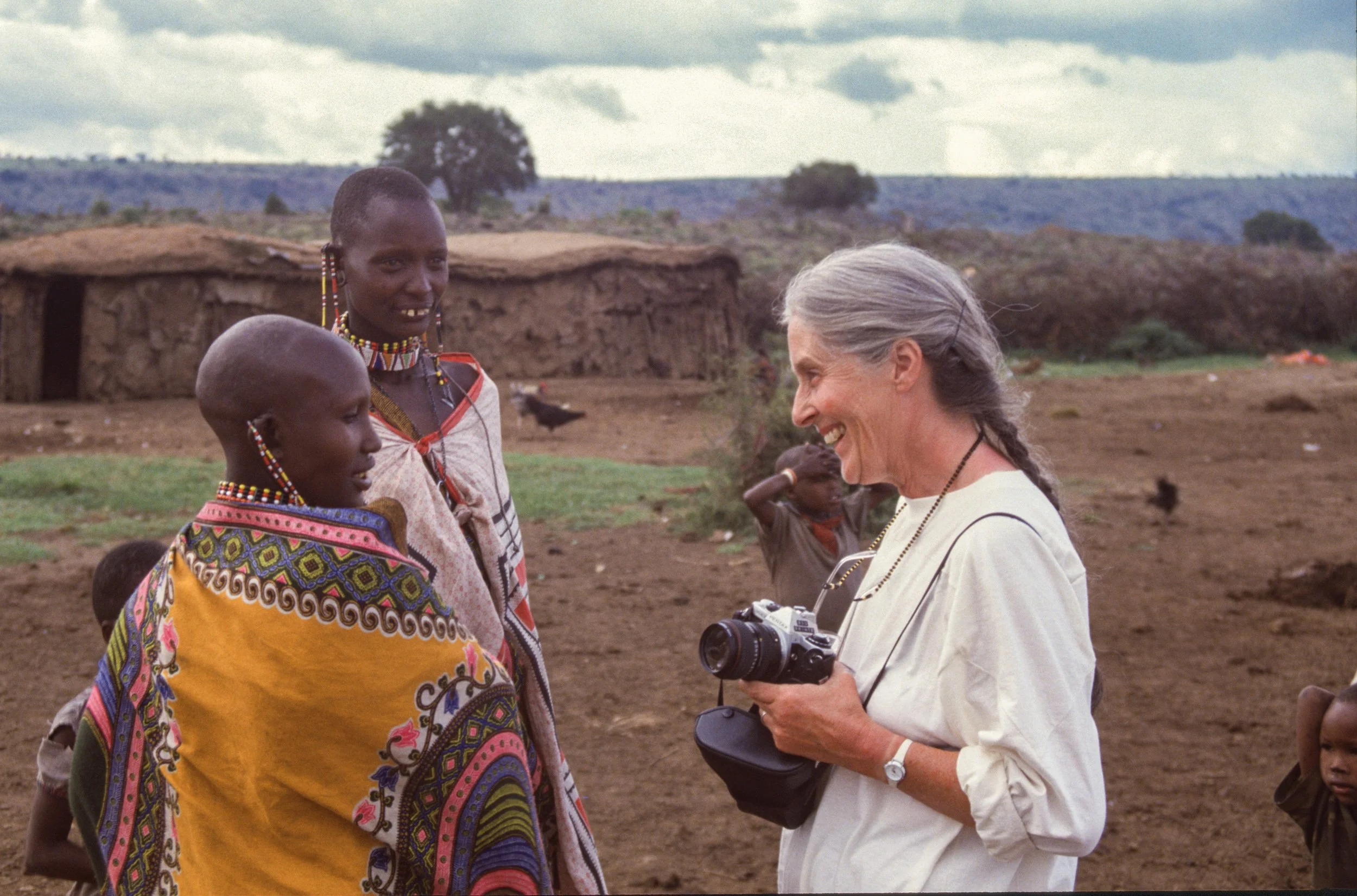 My Mom with Masaai