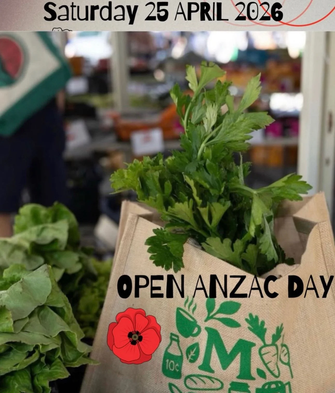 We’re OPEN on ANZAC Day