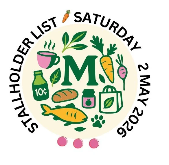 STALLHOLDER LIST 🧑&zwj;🌾💐🥖🍊

FRESH PRODUCE 
@allingtonfamilyfarm 
@bluemoonpotatoes 
@bookaragoatdairy 
@bygordowines 
@carahollyorchard 
@colmenapurehoneyoriginal 
DVD Fresh (Tim &amp; Sue)
Ellah&rsquo;s Eggs 
@eurocheffoods 
@frudi.group 
@gin