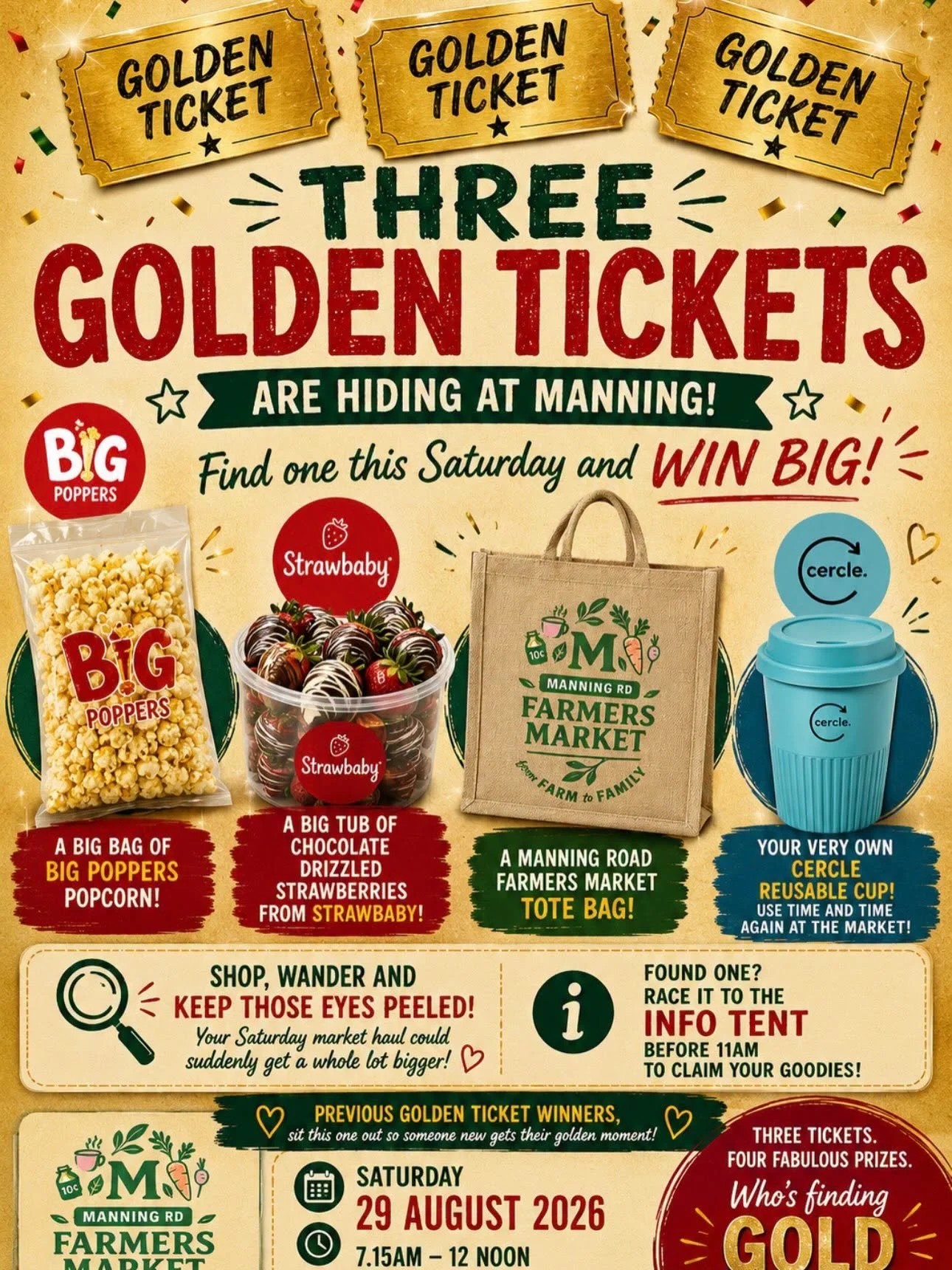 Golden Ticket Scavenger Hunt - 29 August 2026