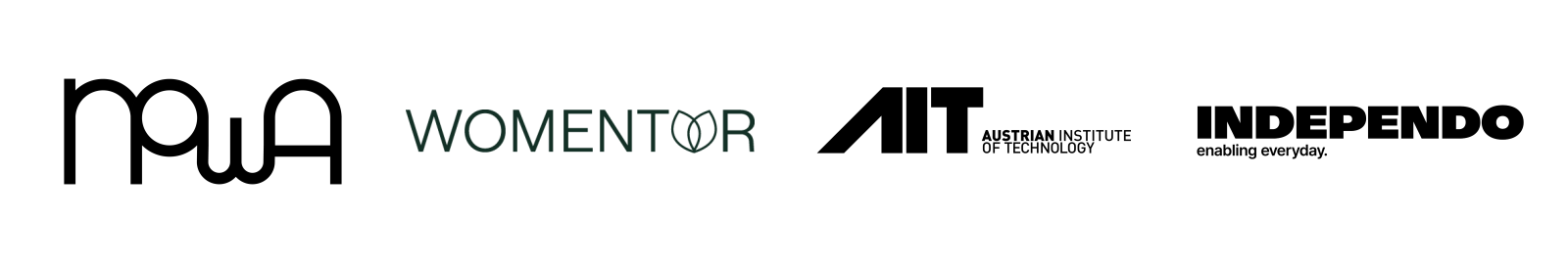 Project partners: nowa, WOMENTOR, AIT Austrian Institute of Technology, and INDEPENDO.