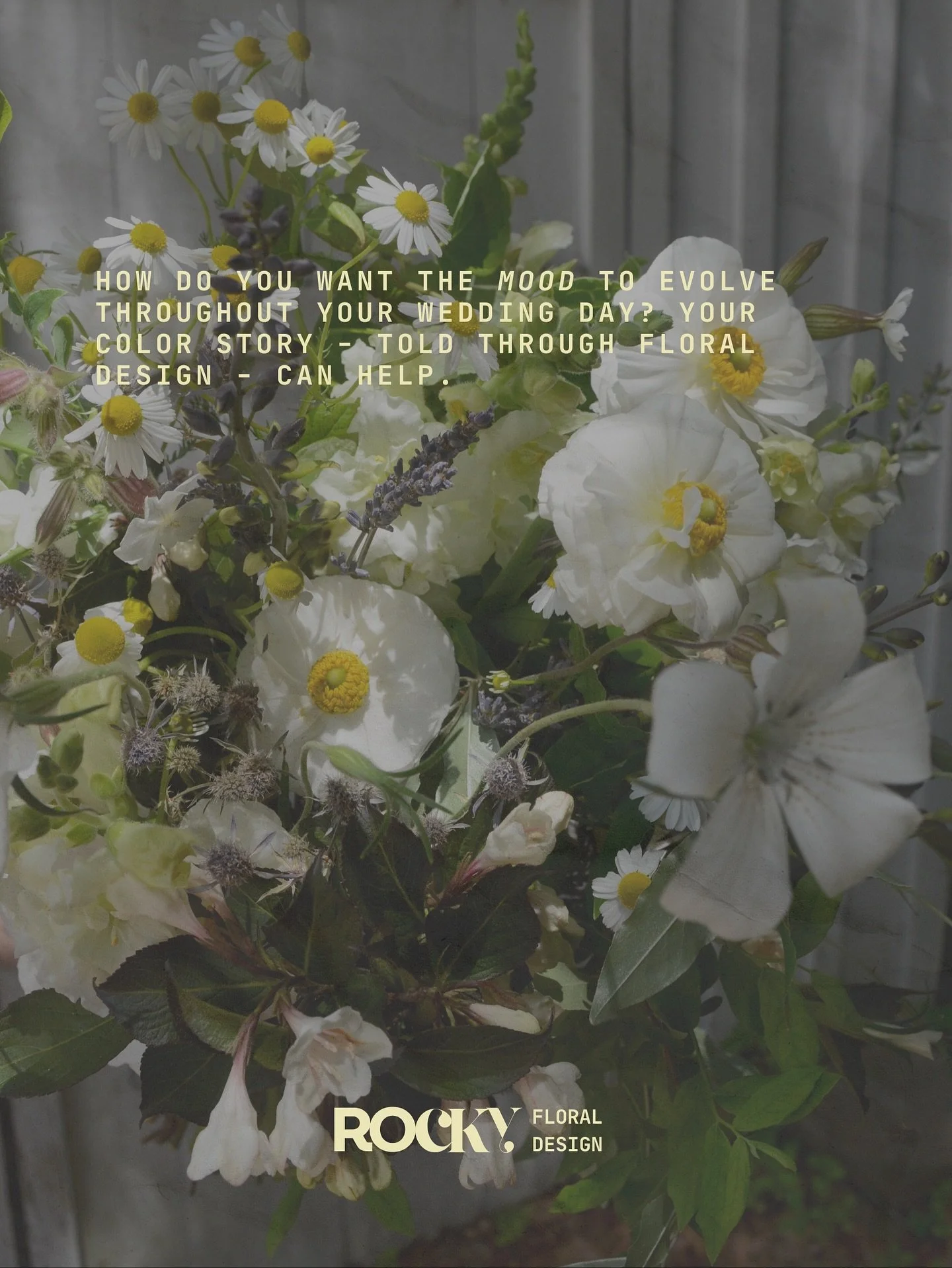 Art has always told stories, conveyed emotions, made bold statements. 
Your wedding florals aren&rsquo;t just decor; they&rsquo;re ART - meant to tell your story &amp; take your guests on a journey. Color stories, told through your flowers, are just 