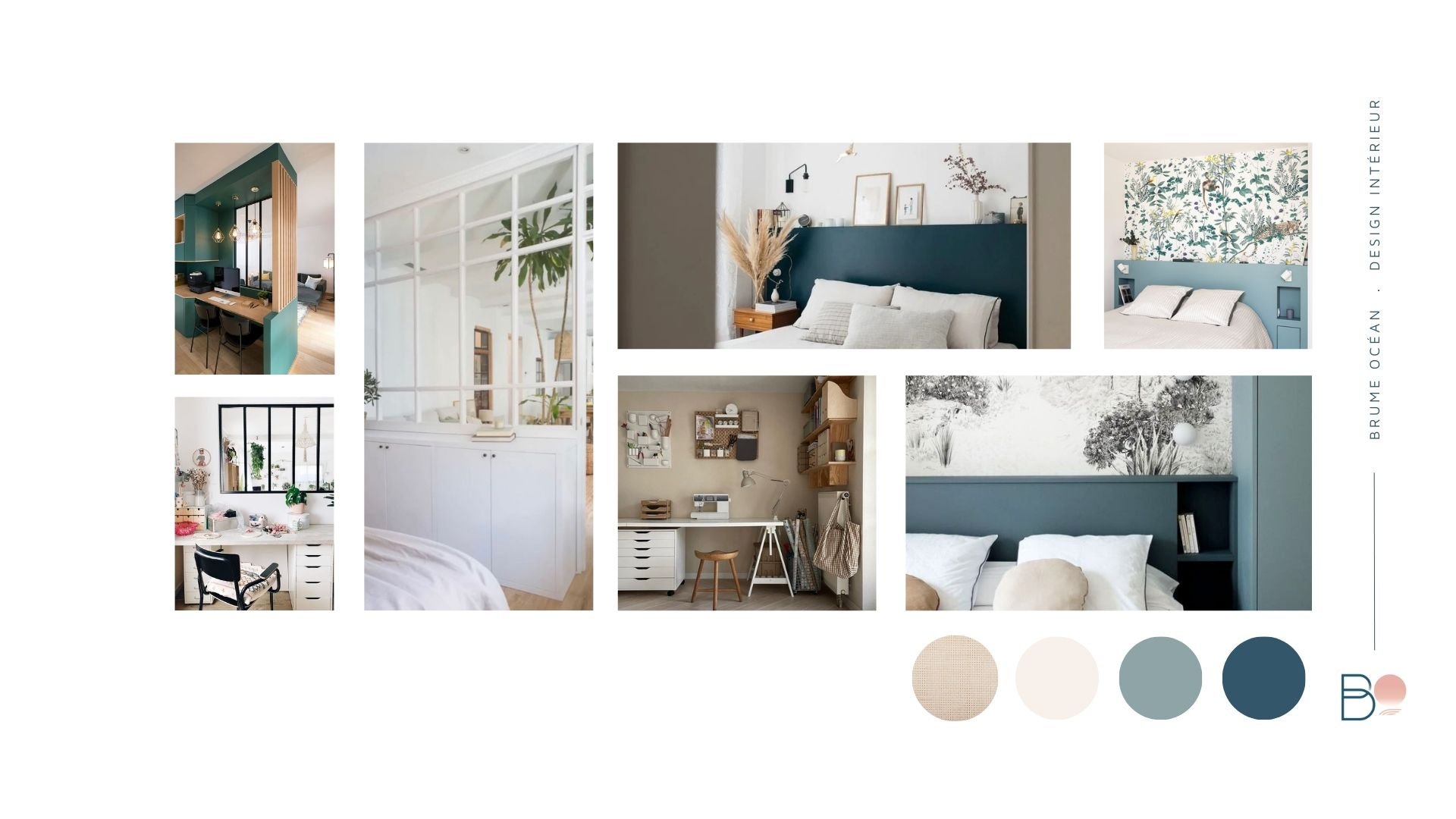 atelier de couture maison contemporaine Riantec
ilot dressing multifonction atelier couture
palette couleur moderne suite parentale lumineuse