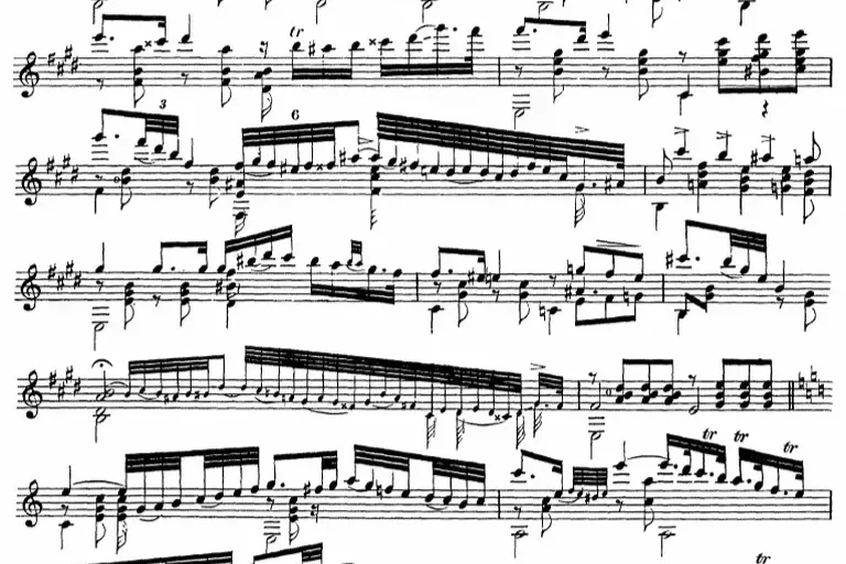 Classical Guitar sheet music