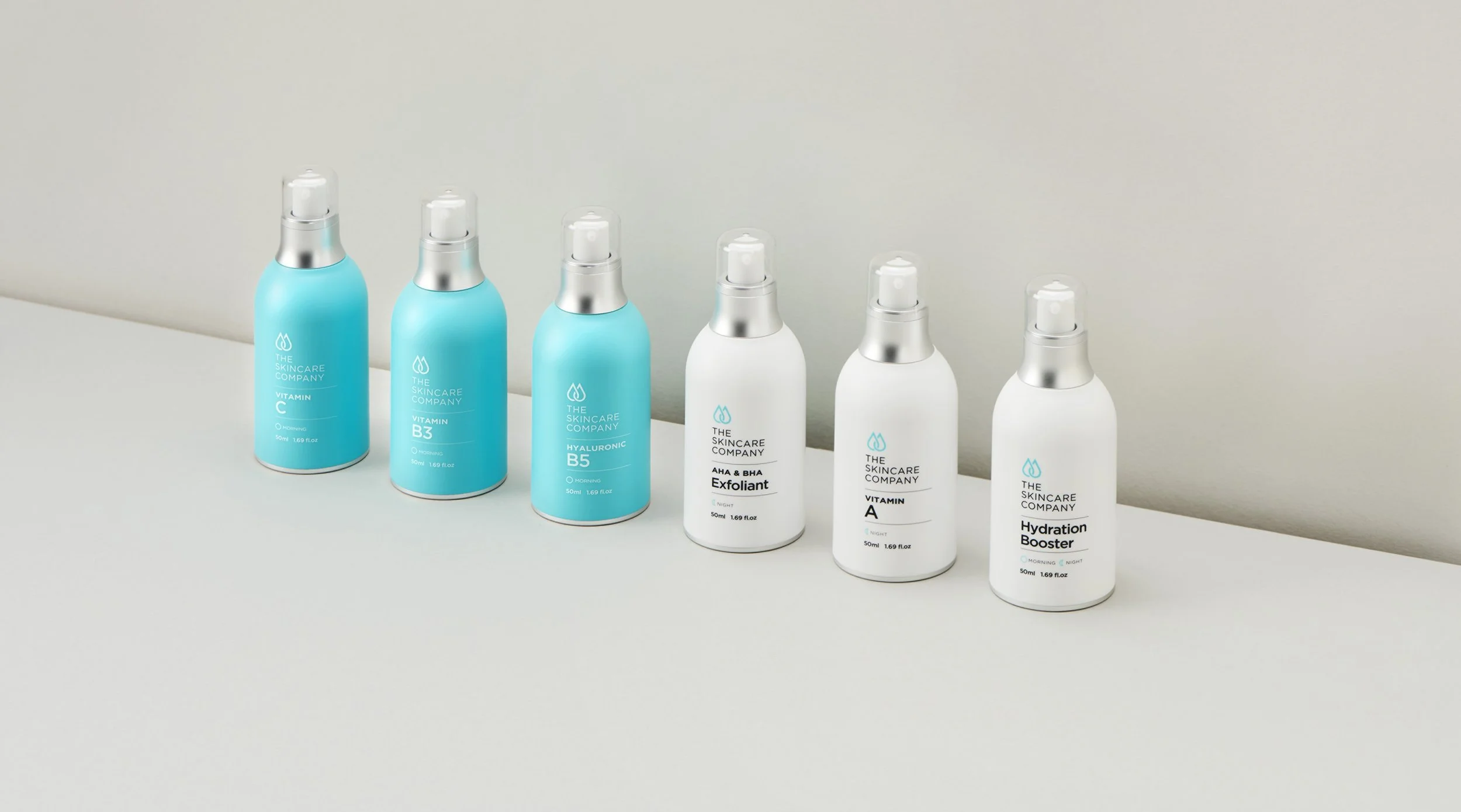 the skincare company TSC super serums vitamin c b3 hyaluronic b5 aha bha exfoliant hydration booster