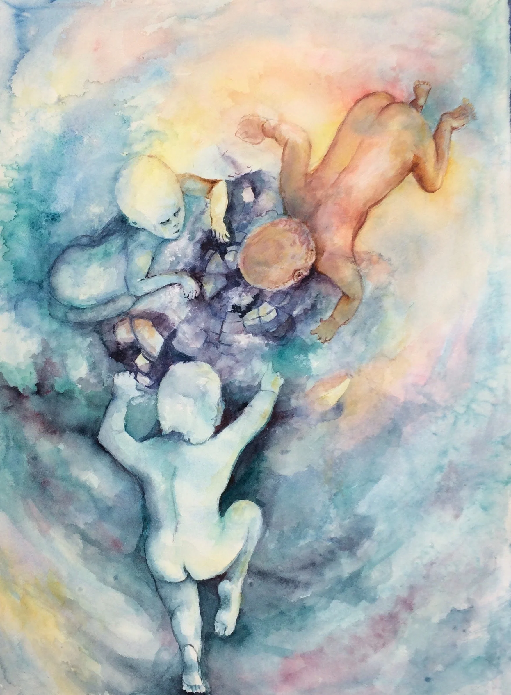 I Dug a Hole watercolor on paper