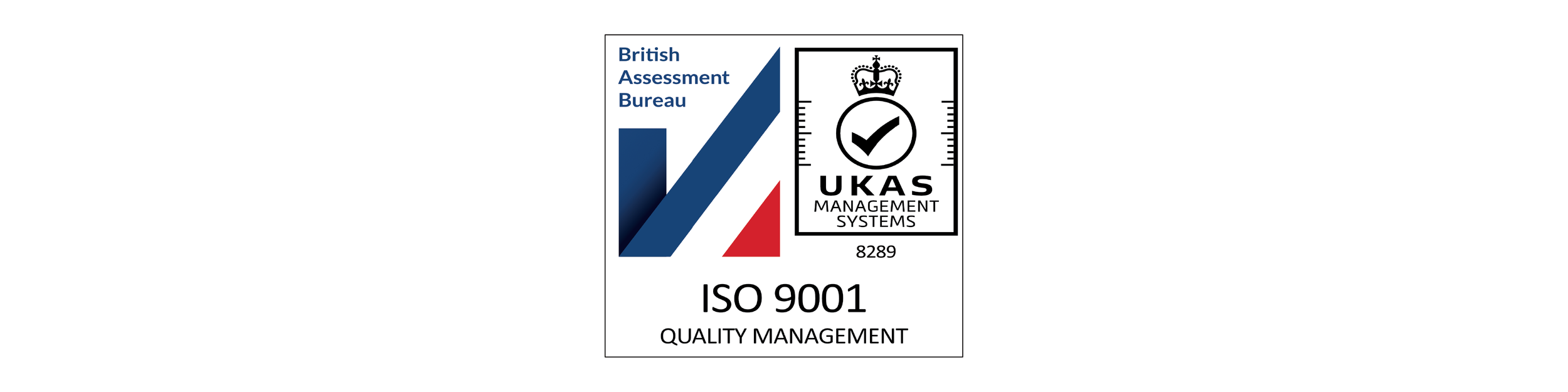 ISO certification badge for environmental management, ISO 14001:2015, registered.