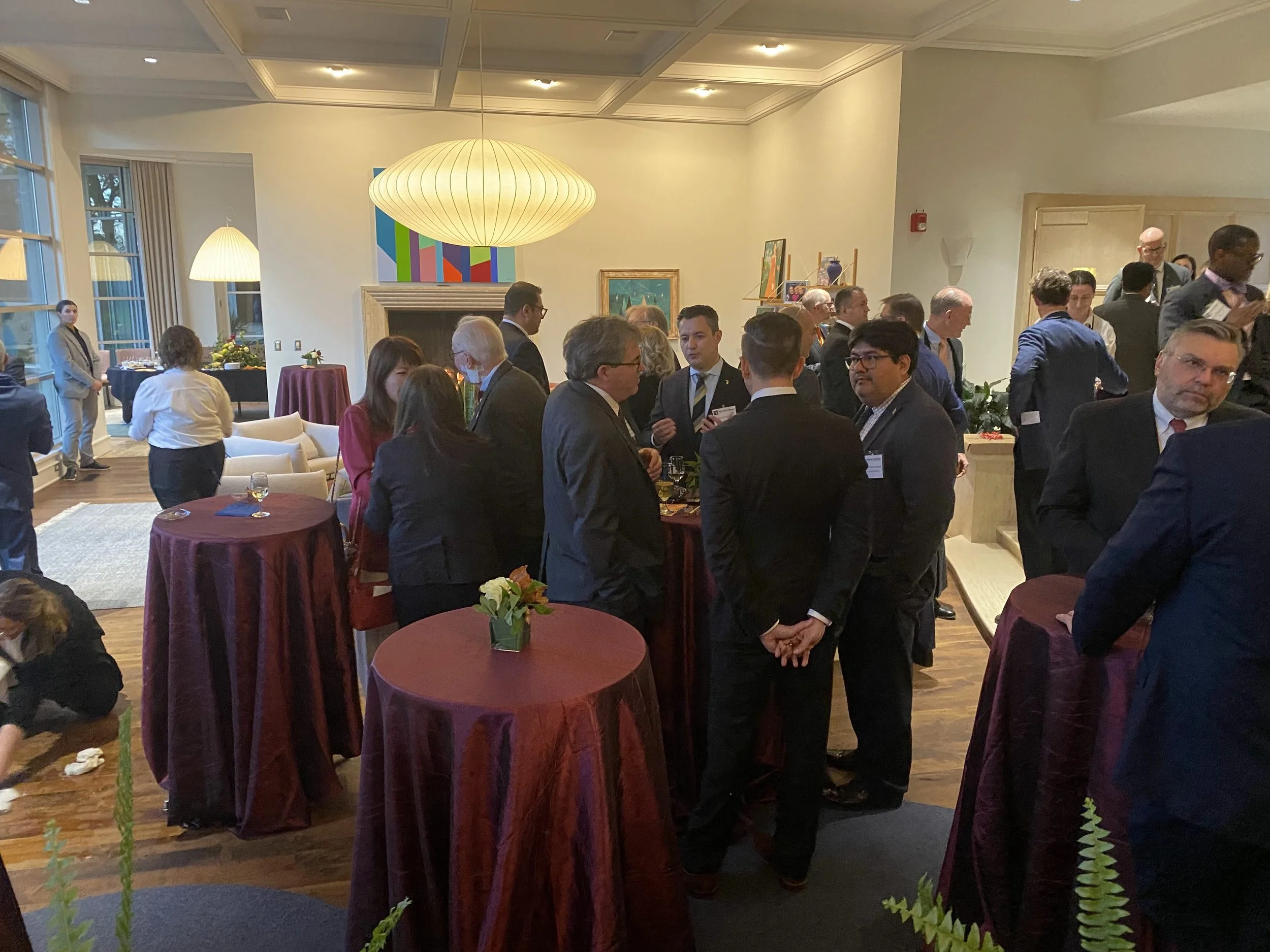 Michigan consuls present at Governor's Lansing residence reception. November 12, 2025