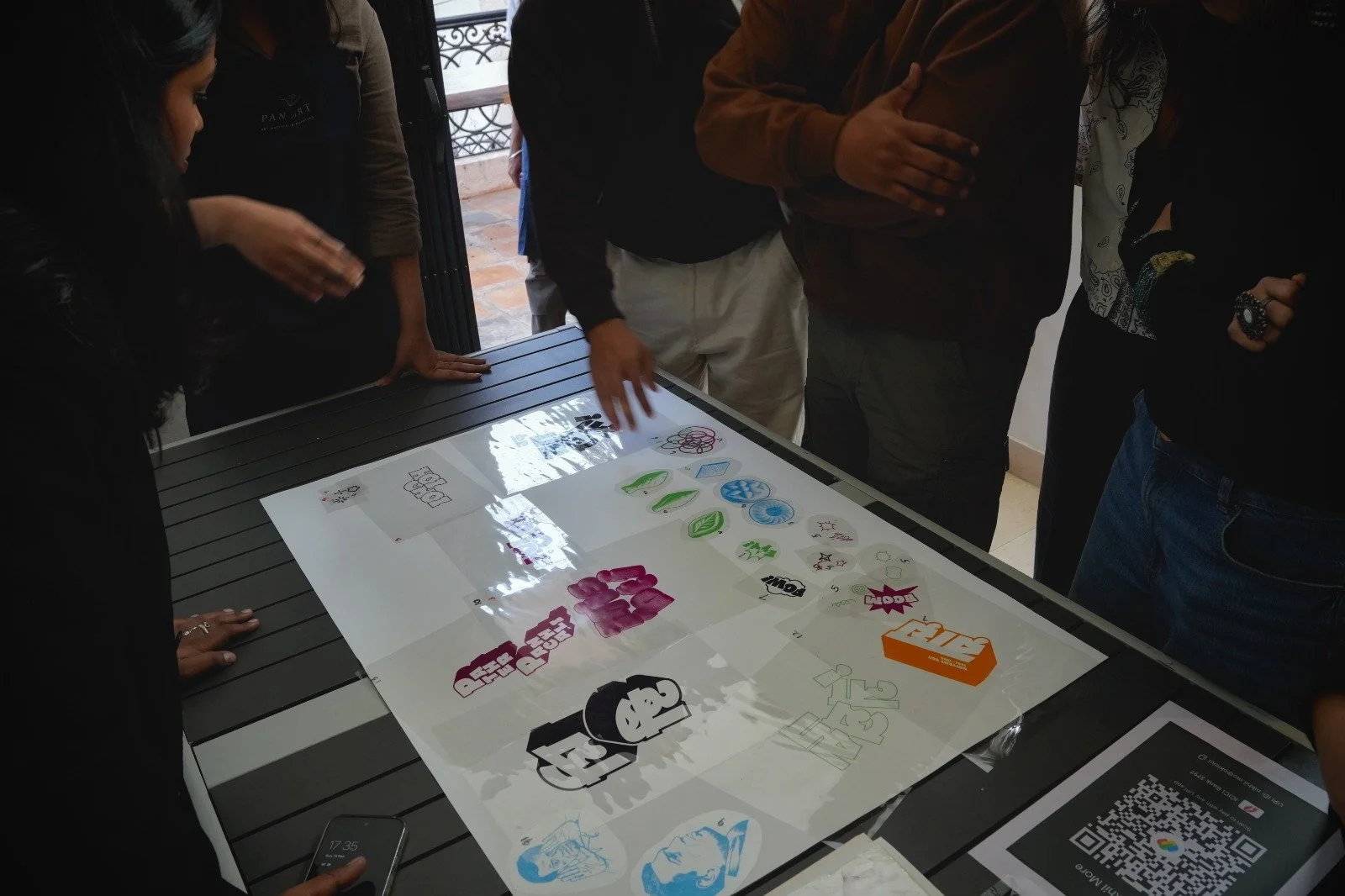 Typographic and illustrative elements to be used for screen printing at the Jungle JAM event
