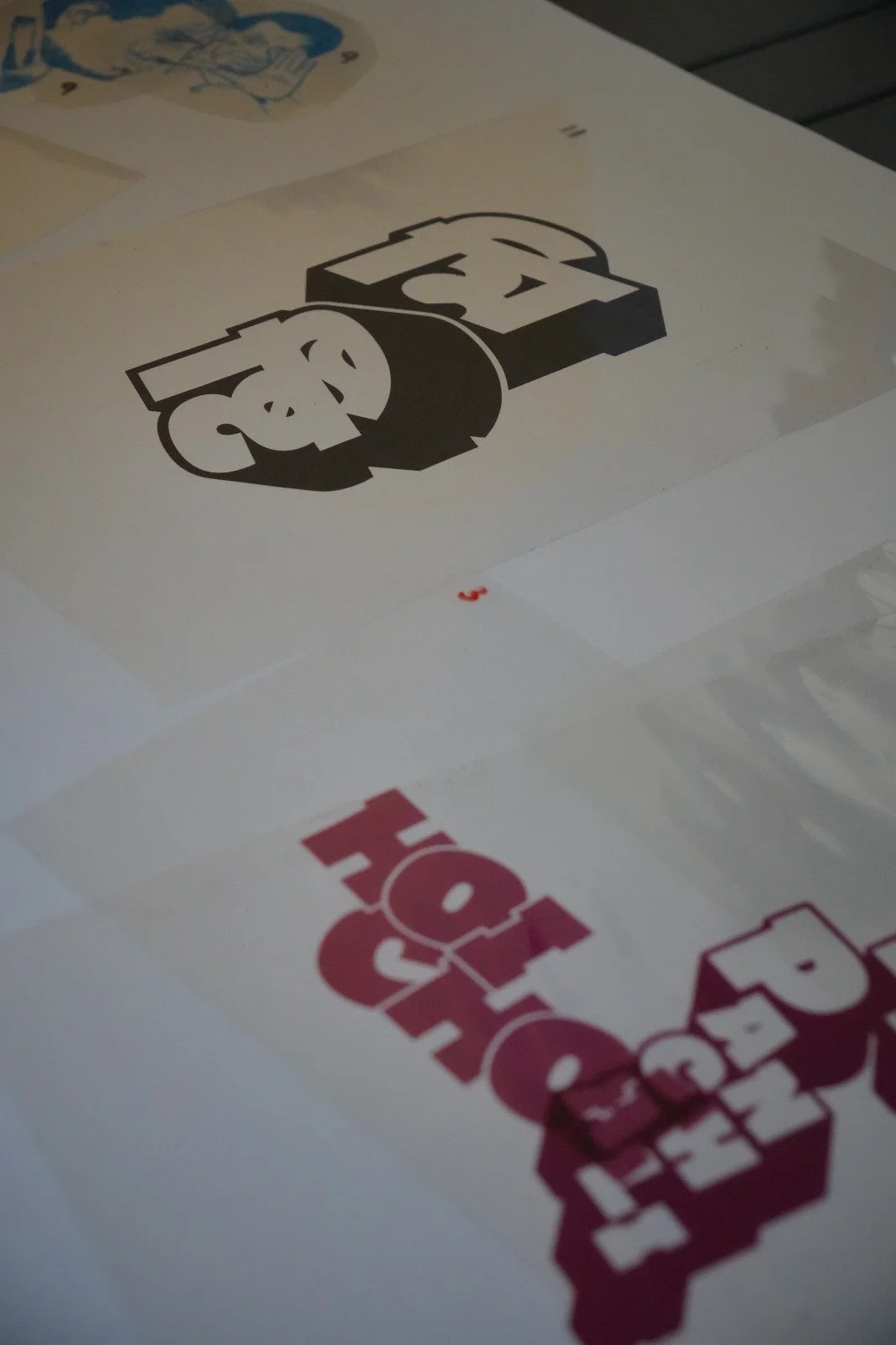 Typographic and illustrative elements to be used for screen printing at the Jungle JAM event