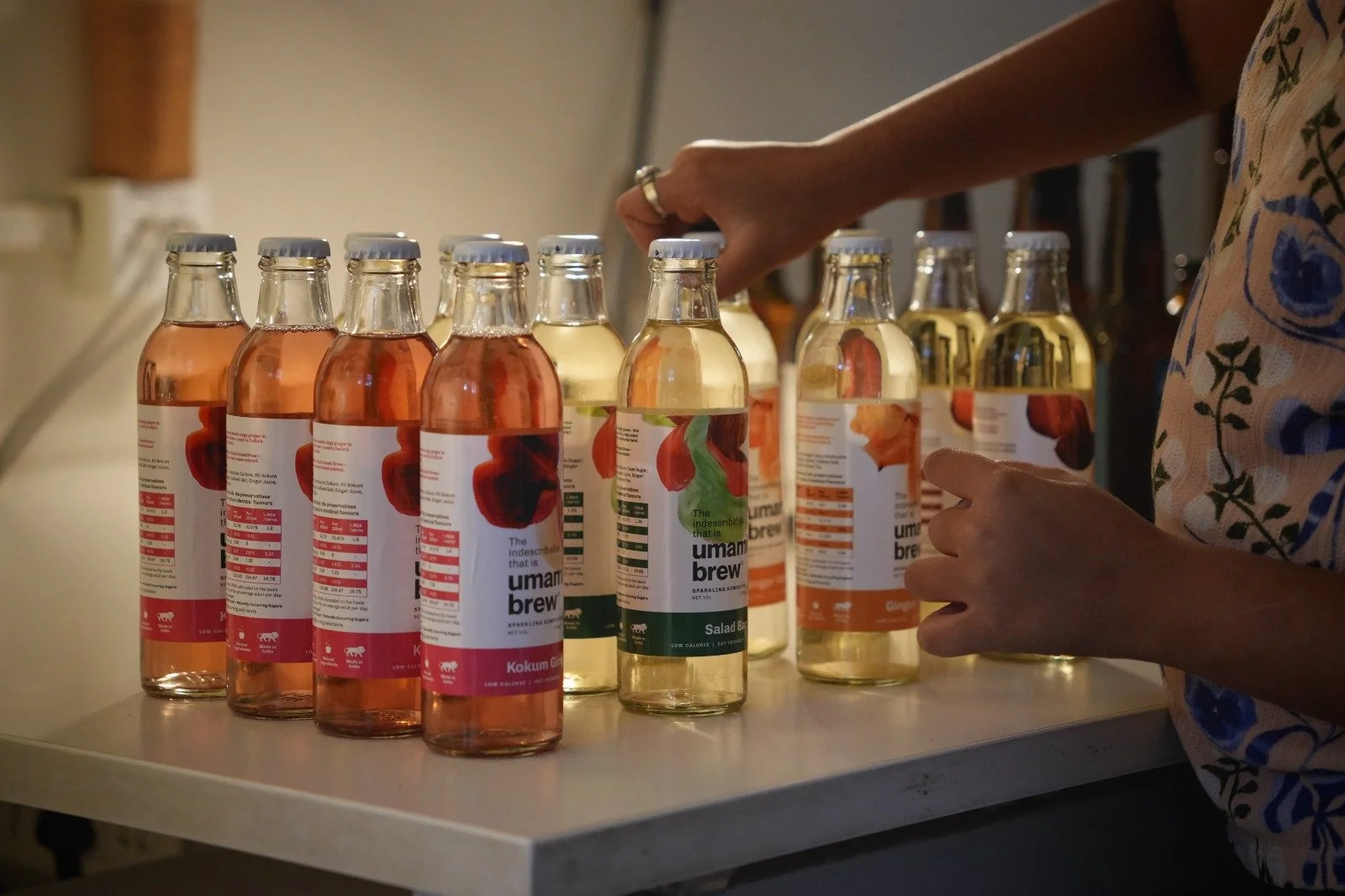 Umami Brew kombucha bottles - Sponsor for Jungle JAM