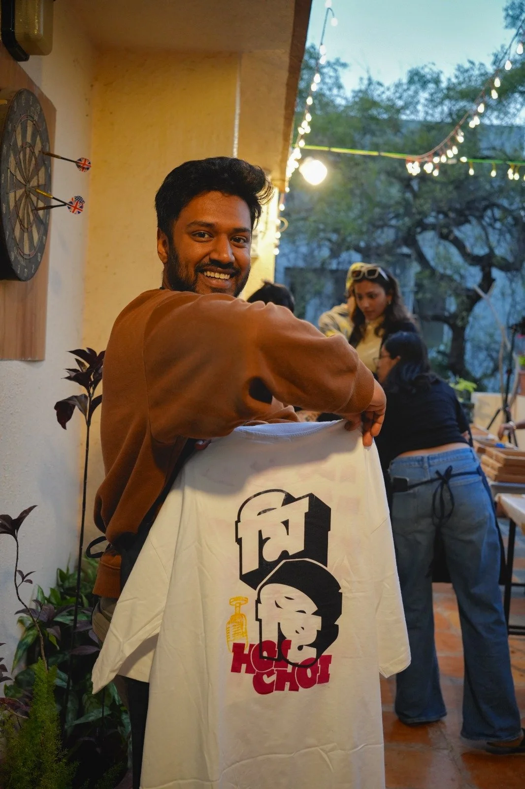 JAM attendees screen printing their designs