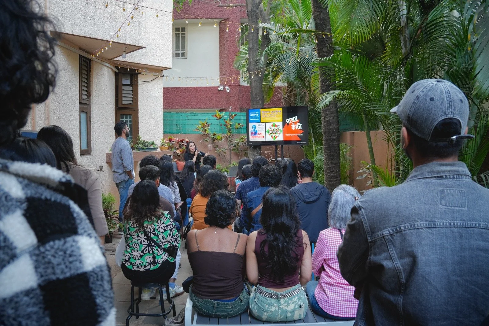 Sulekha Rajkumar showcashing her type design work at JAM