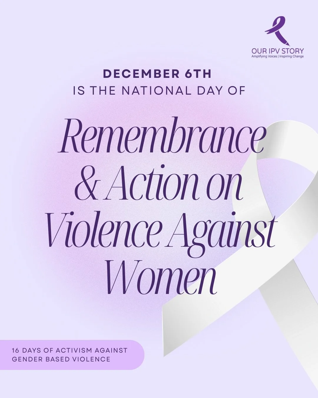 Today we remember the murder of 14 young women at &Eacute;cole Polytechnique Montr&eacute;al on December 6, 1989.

This National Day of Remembrance and Action on Violence Against Women is dedicated to remembering all individuals affected by and lost 