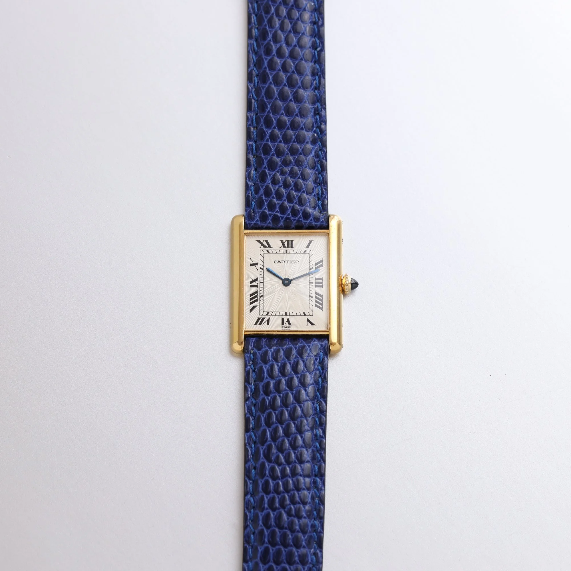 1995 Unpolished Cartier Tank Louis 18K Extra Plate 96065 "Flinqué" Dial Fullset + New Service.jpg