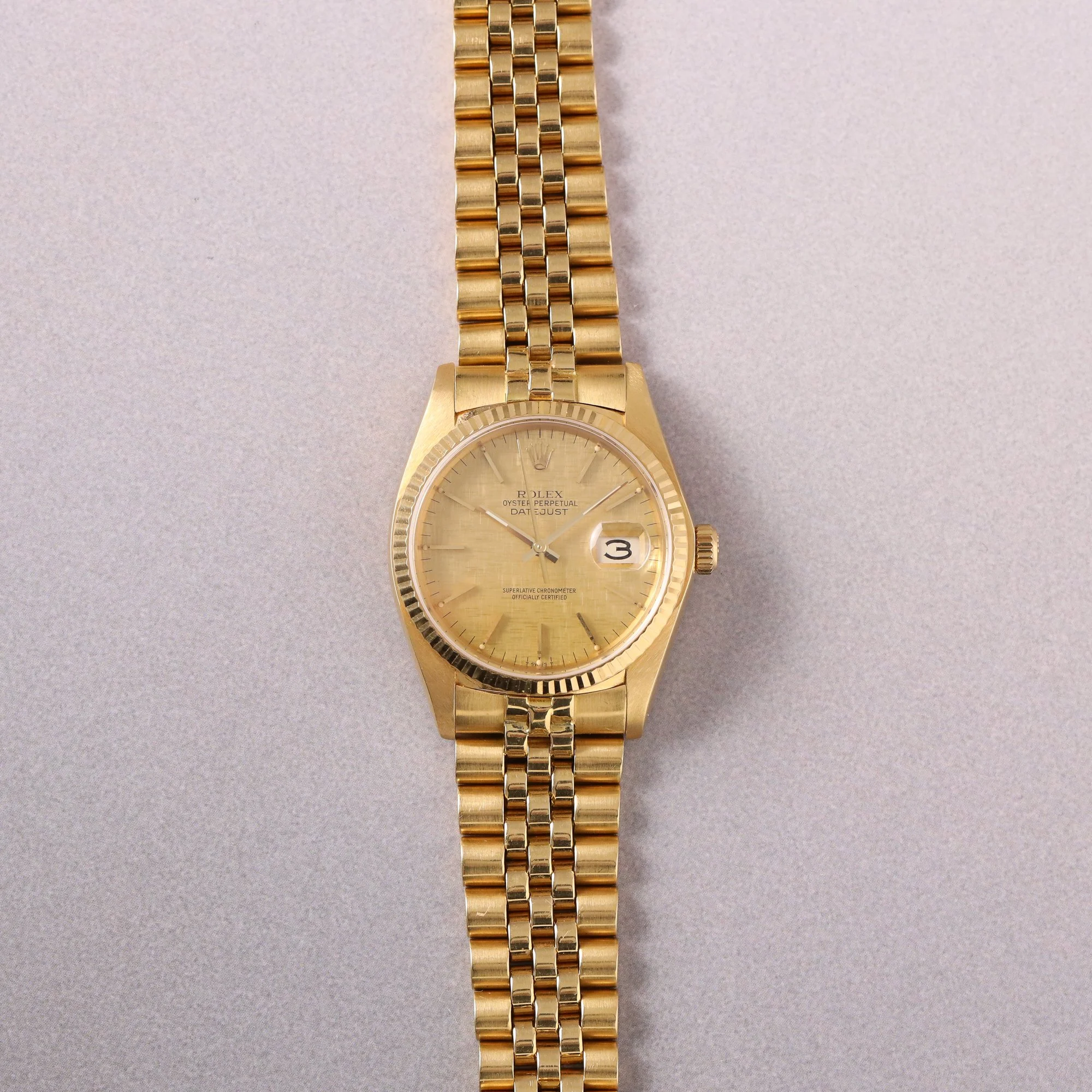 1979 Unpolished Rolex Datejust 18K 16018 "Linen" Dial Super Jubilee.jpg