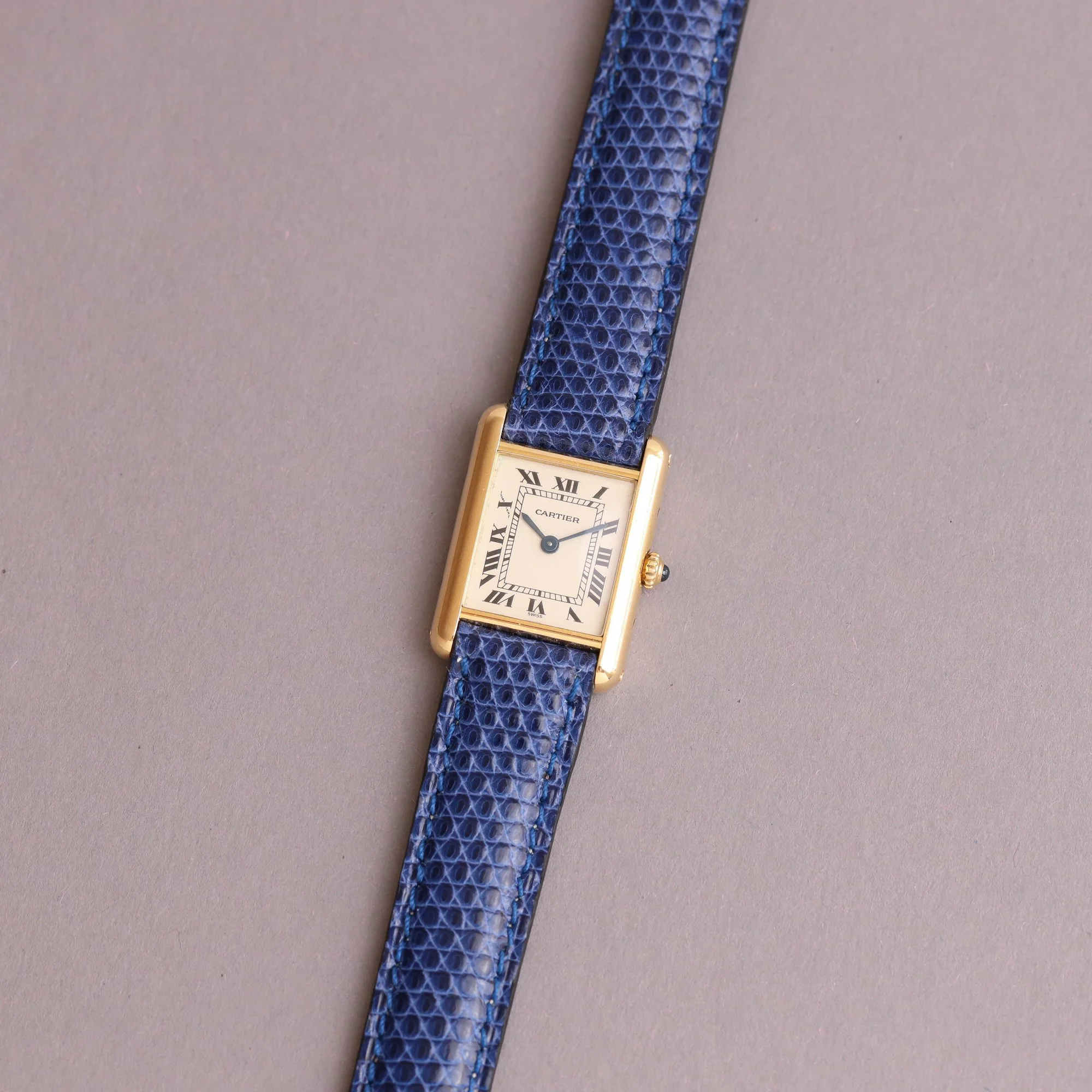 1997 Unpolished Cartier Tank Louis 18K Small Model 1150 Fullset.jpg