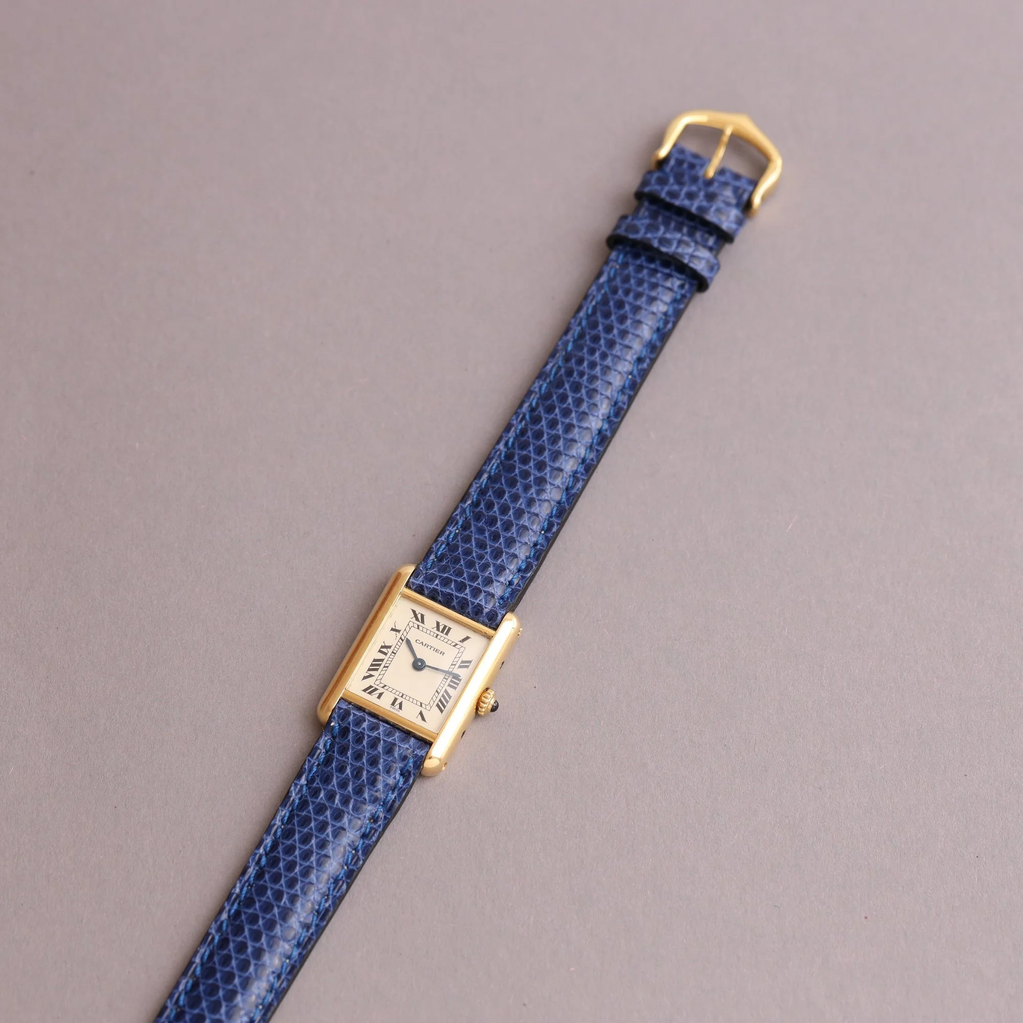 1997 Unpolished Cartier Tank Louis 18K Small Model 1150 Fullset.jpg