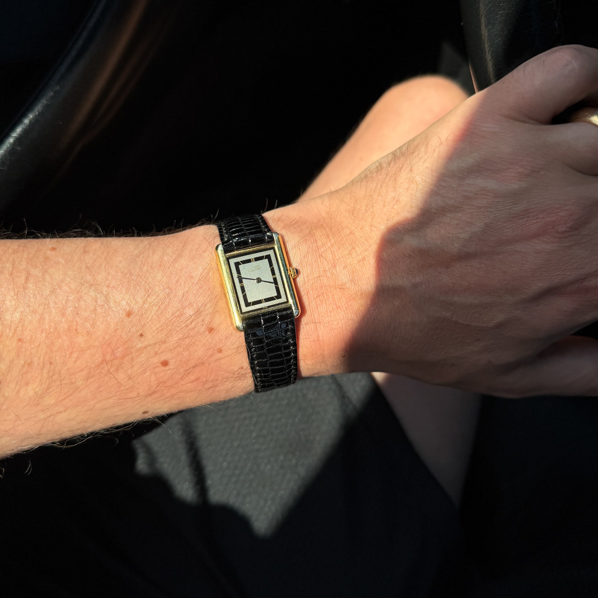 1980s Cartier Tank Must Large Model 681006 Slate Grey "Art Deco" Dial.jpg