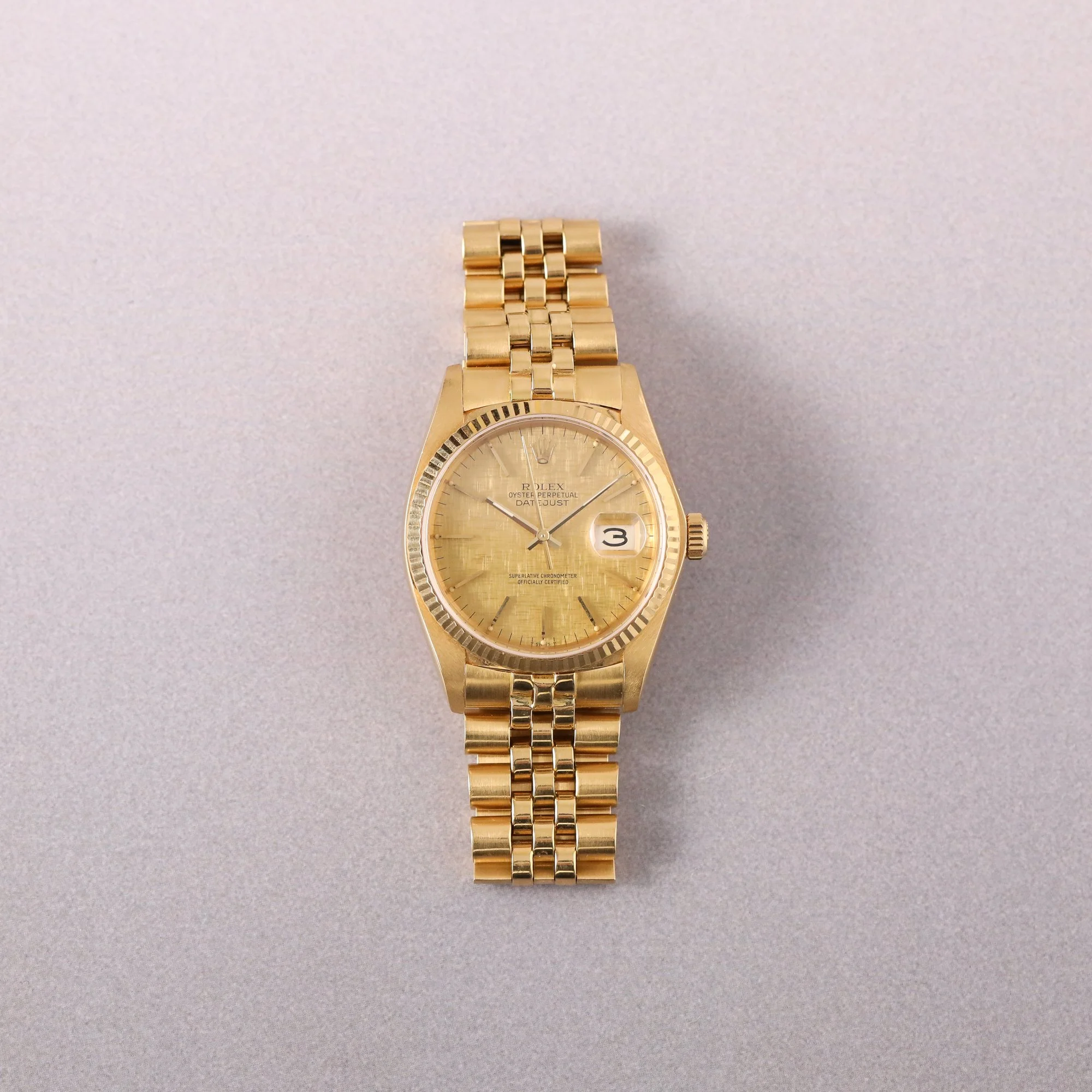 1979 Unpolished Rolex Datejust 18K 16018 "Linen" Dial Super Jubilee.jpg