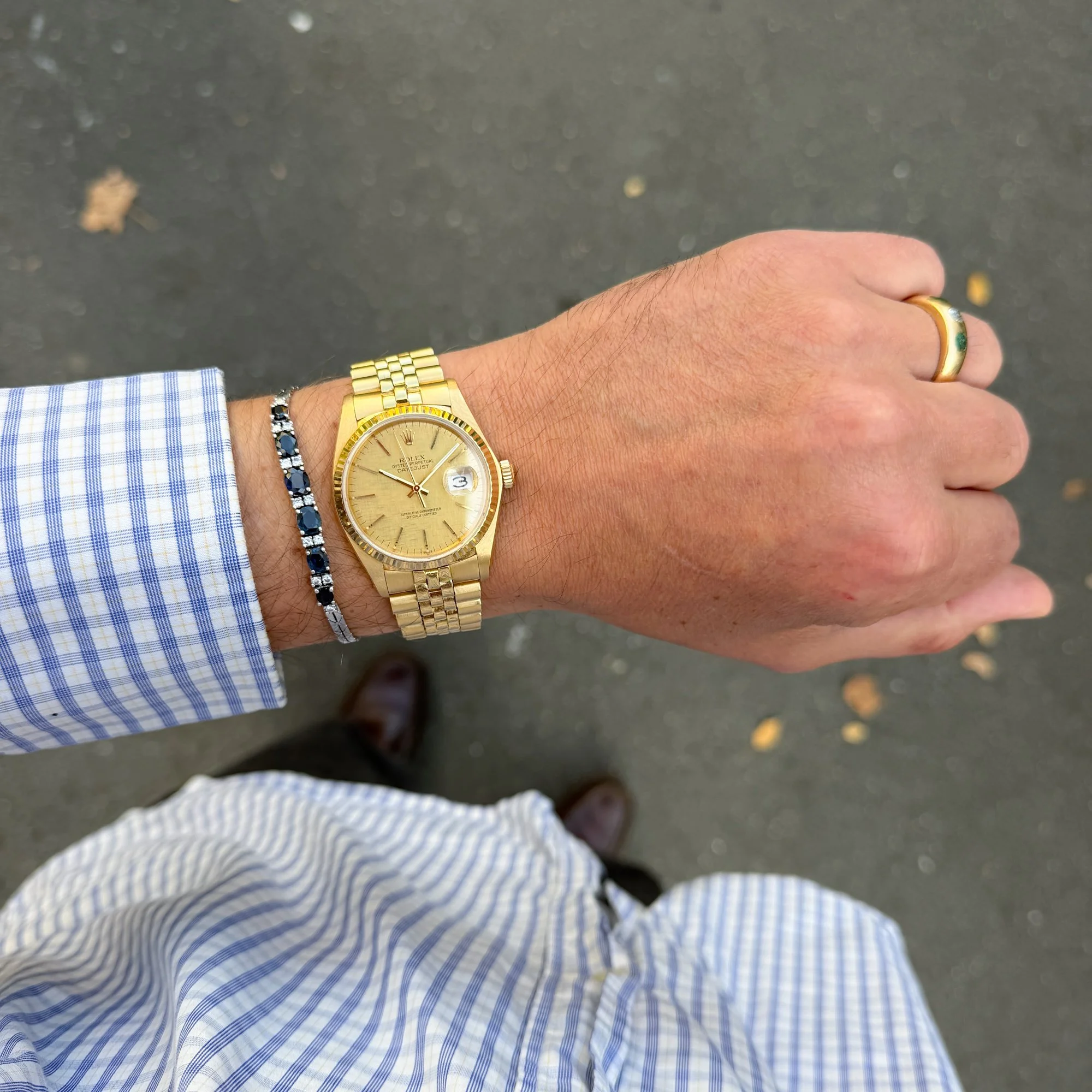 1979 Unpolished Rolex Datejust 18K 16018 "Linen" Dial Super Jubilee.jpg