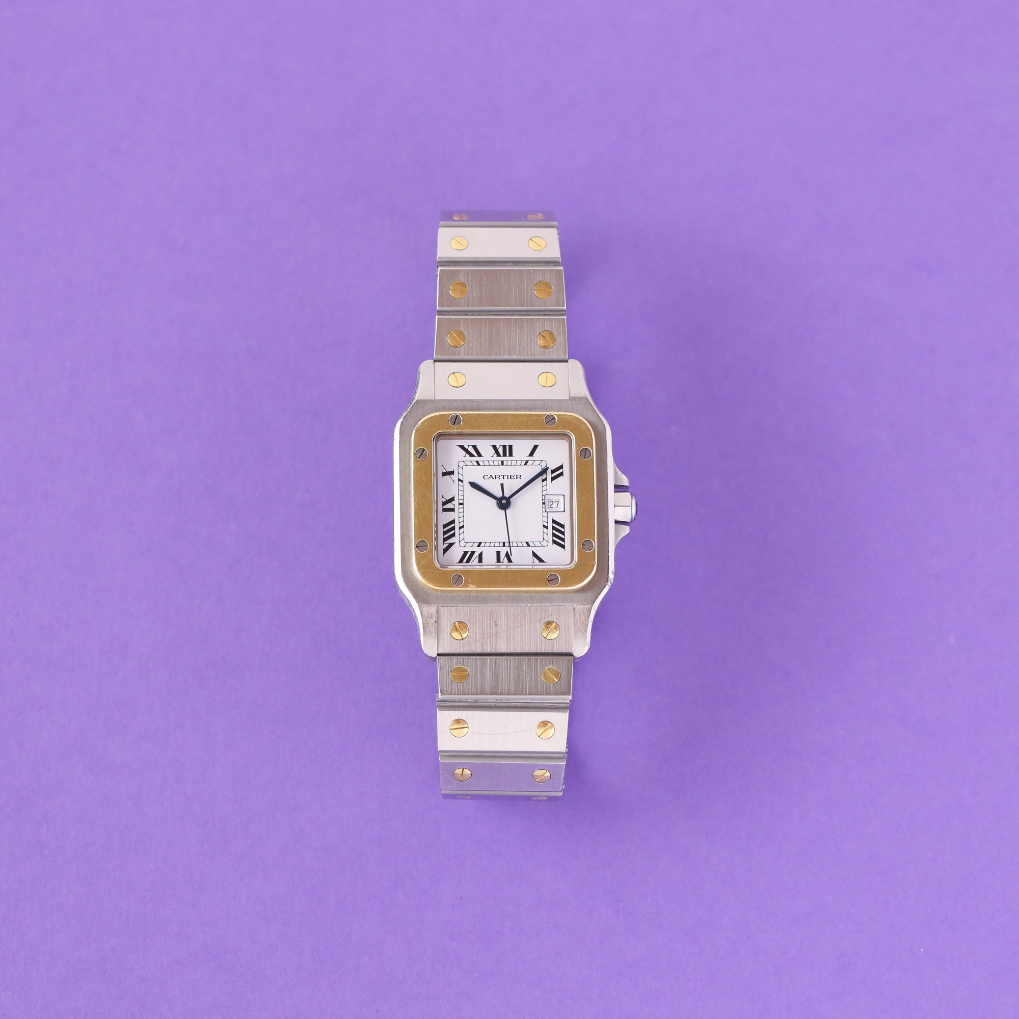 [ON HOLD] 1982 Unpolished Cartier Santos Carrée 2961 Fullset + New Service