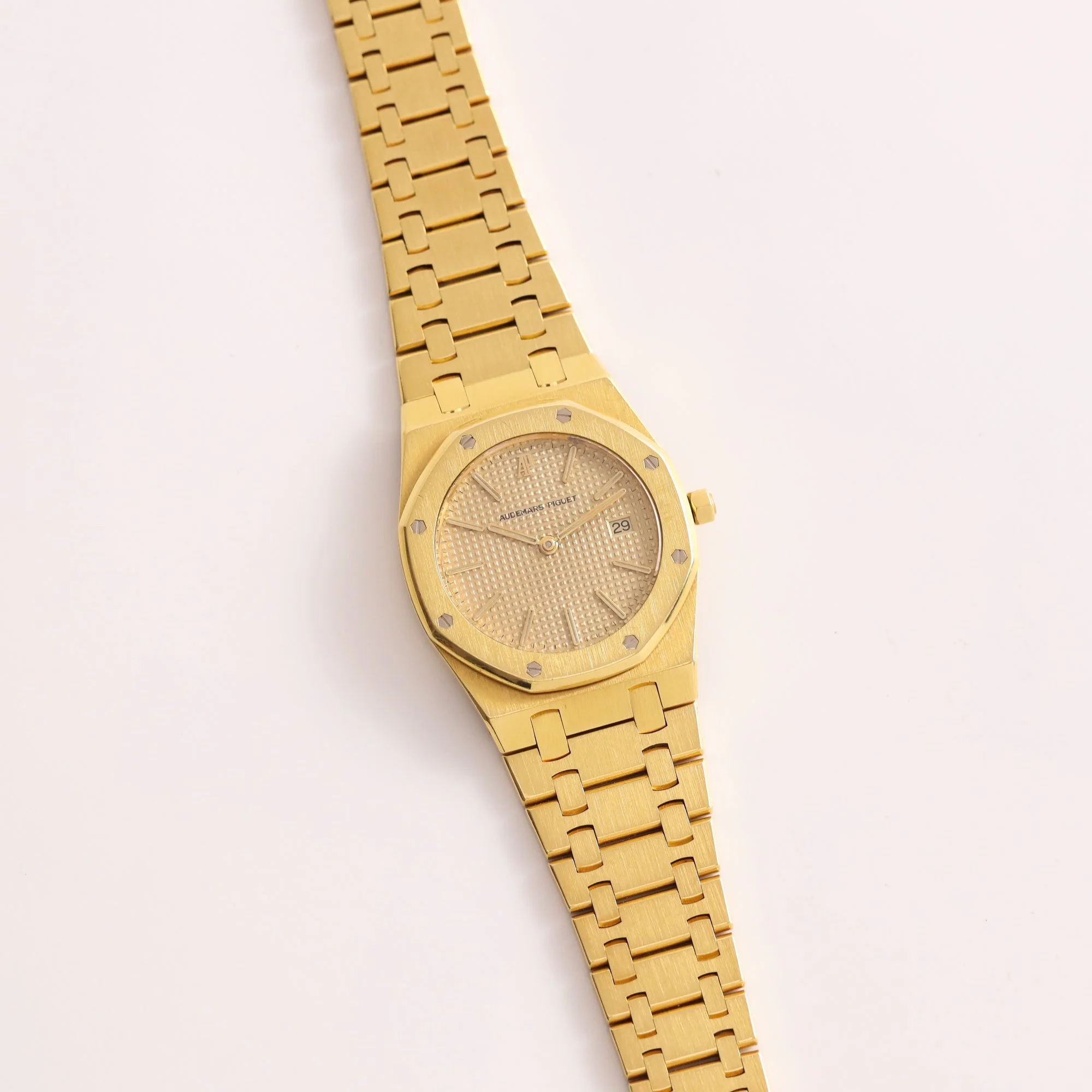 1980s Unpolished Audemars Piguet Royal Oak Midsize 56175BA "Havana" Tapestry Dial + Box.jpg