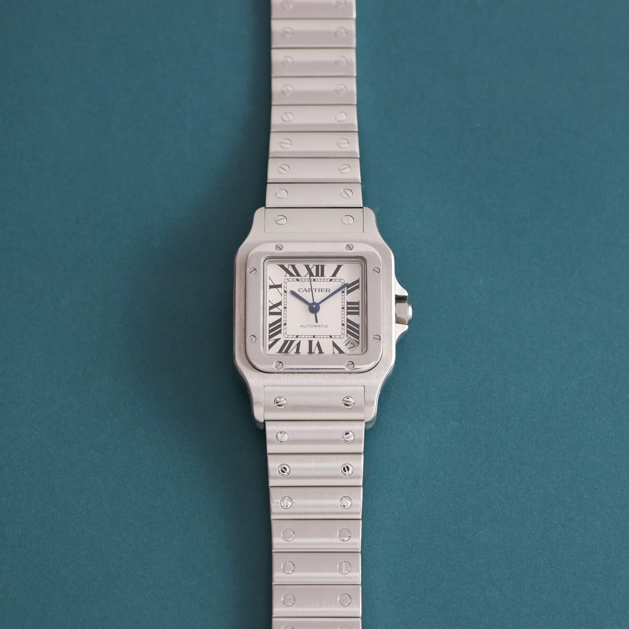 2014 Cartier Santos Galbée XL Automatic 2823 / W20098D6 "Roman" Dial Fullset.jpg