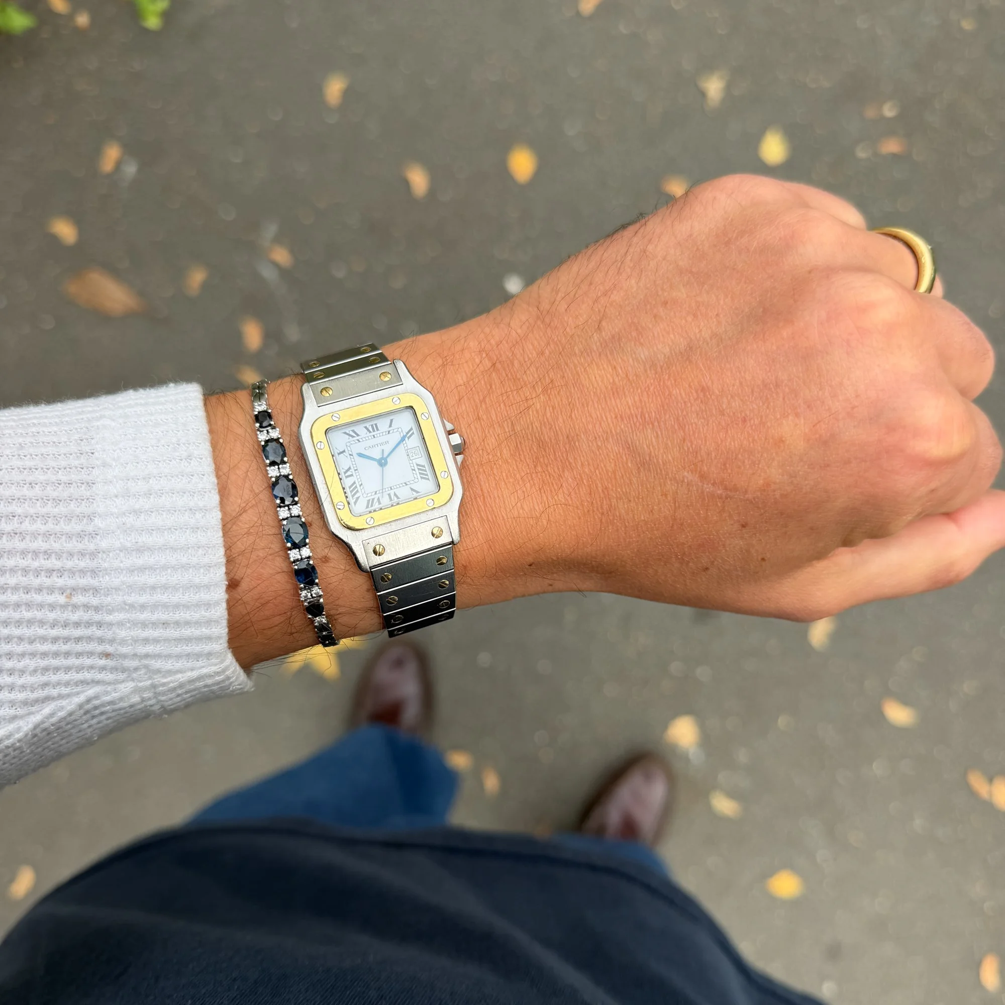 1991 Unpolished Cartier Santos Carrée 2961 Mega Fullset + New Service.jpg