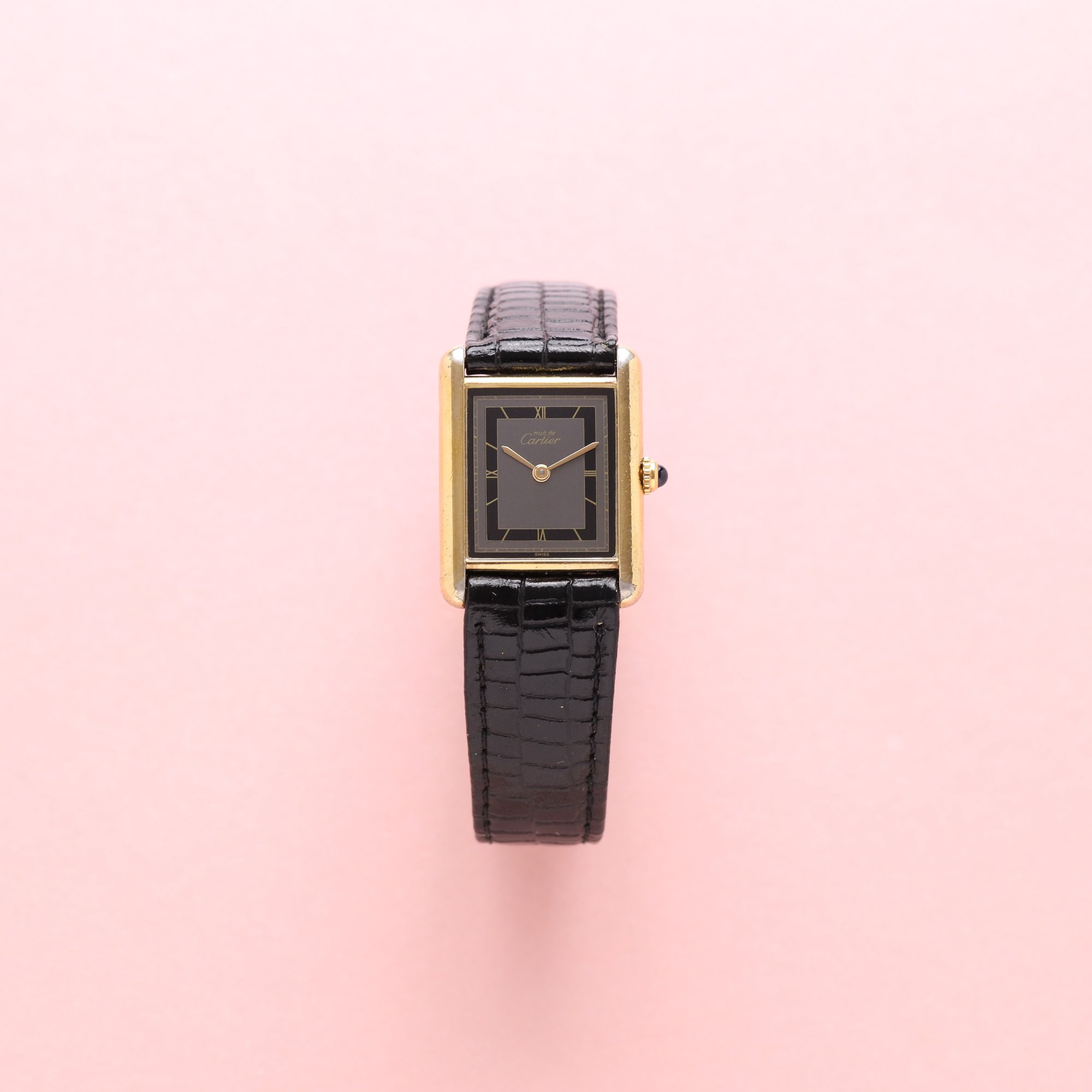 1980s Cartier Tank Must Large Model 681006 Slate Grey "Art Deco" Dial.jpg
