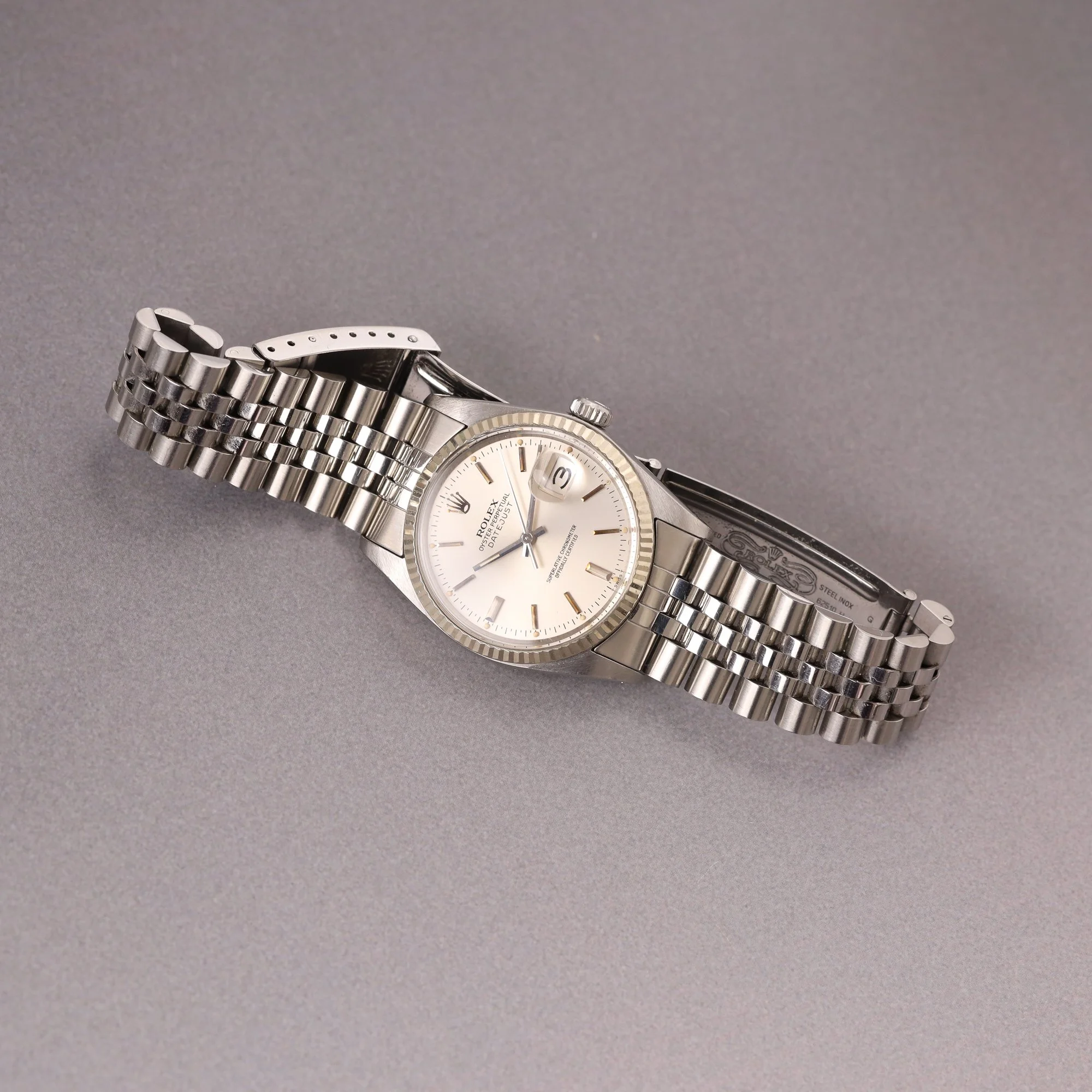 1979 Unpolished Rolex Datejust 16014 Silver "Sunburst" Dial + New Service.jpg