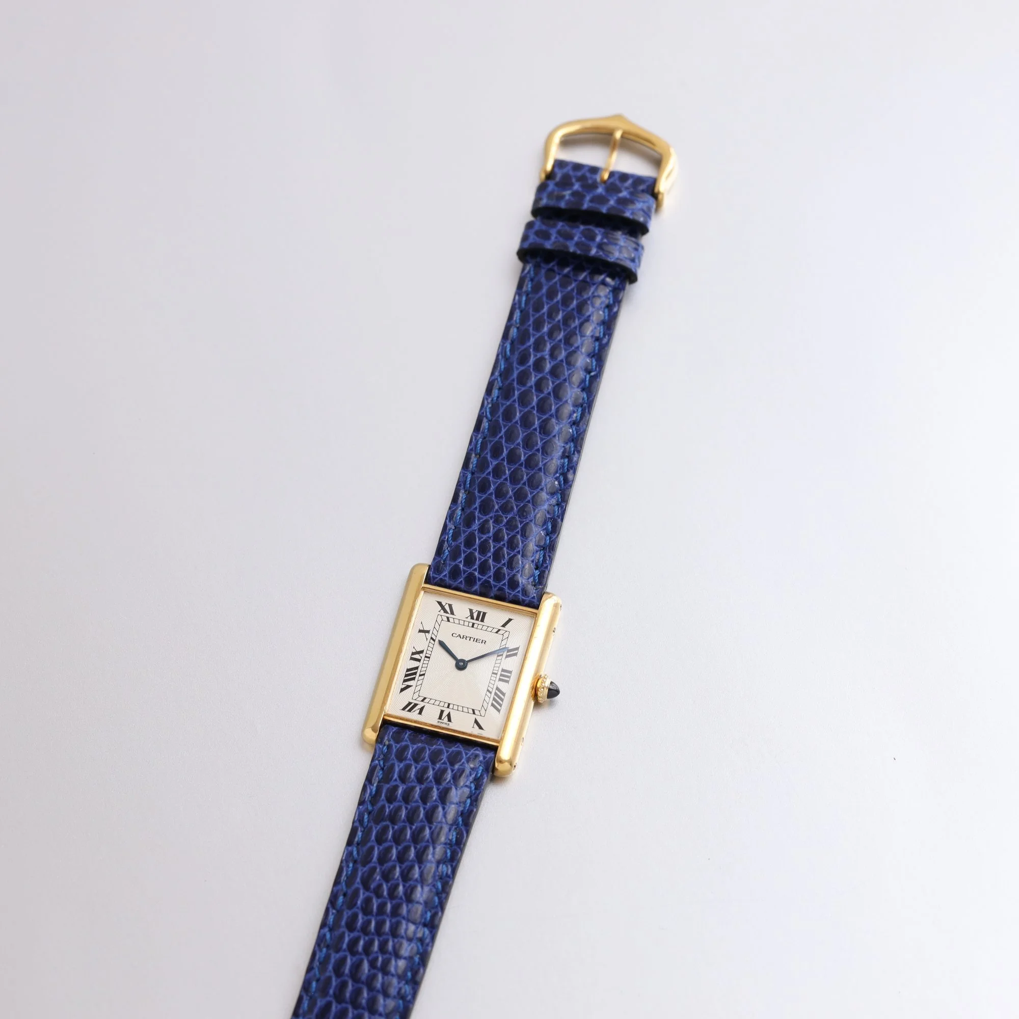 1995 Unpolished Cartier Tank Louis 18K Extra Plate 96065 "Flinqué" Dial Fullset + New Service.jpg