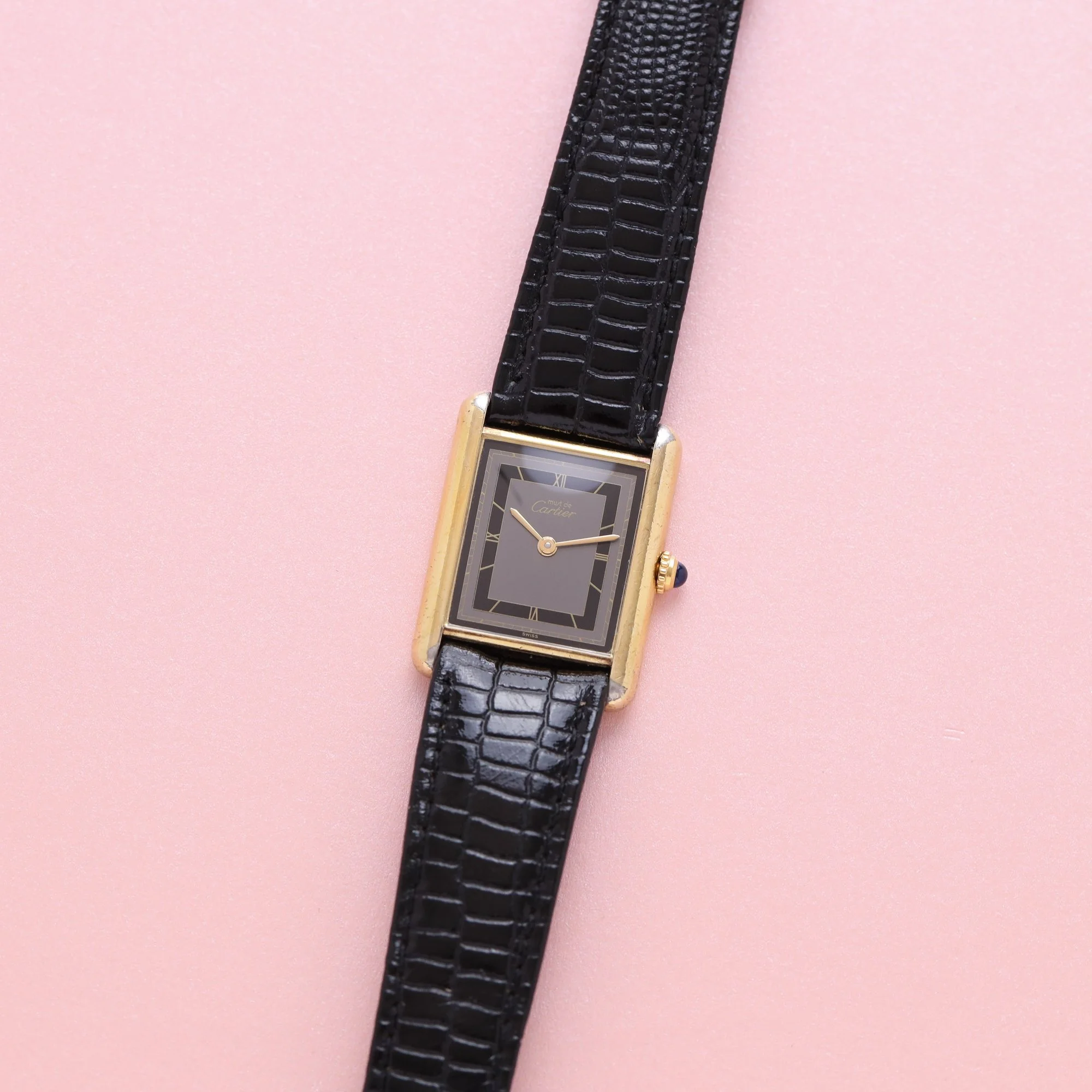 1980s Cartier Tank Must Large Model 681006 Slate Grey "Art Deco" Dial.jpg